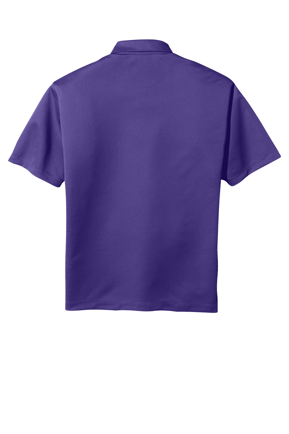 Rear View of Varsity Purple Nike Tech Basic Dri-FIT Polo. 203690