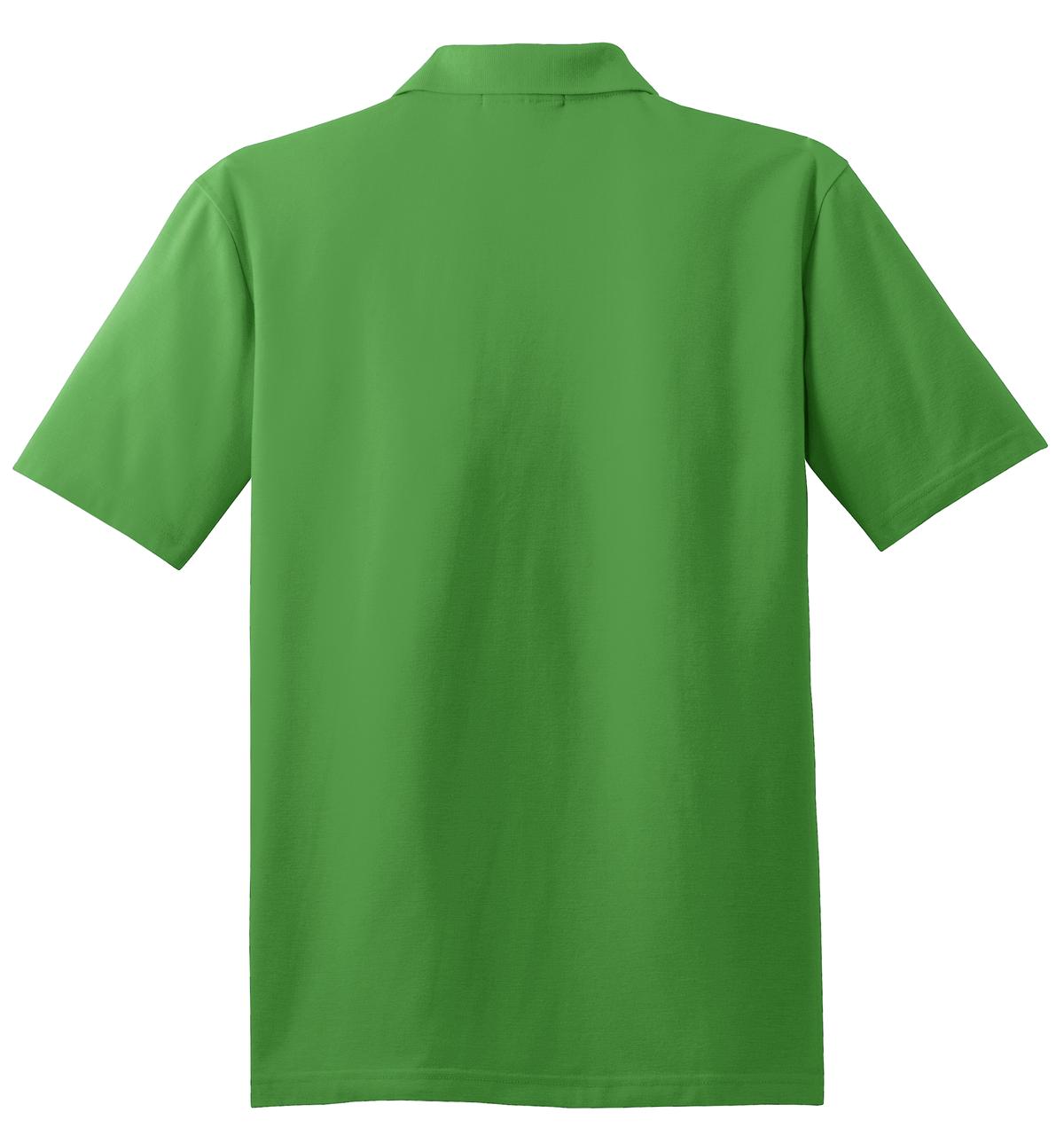 Rear View of Vine Green Port Authority Stain-Release Polo. K510
