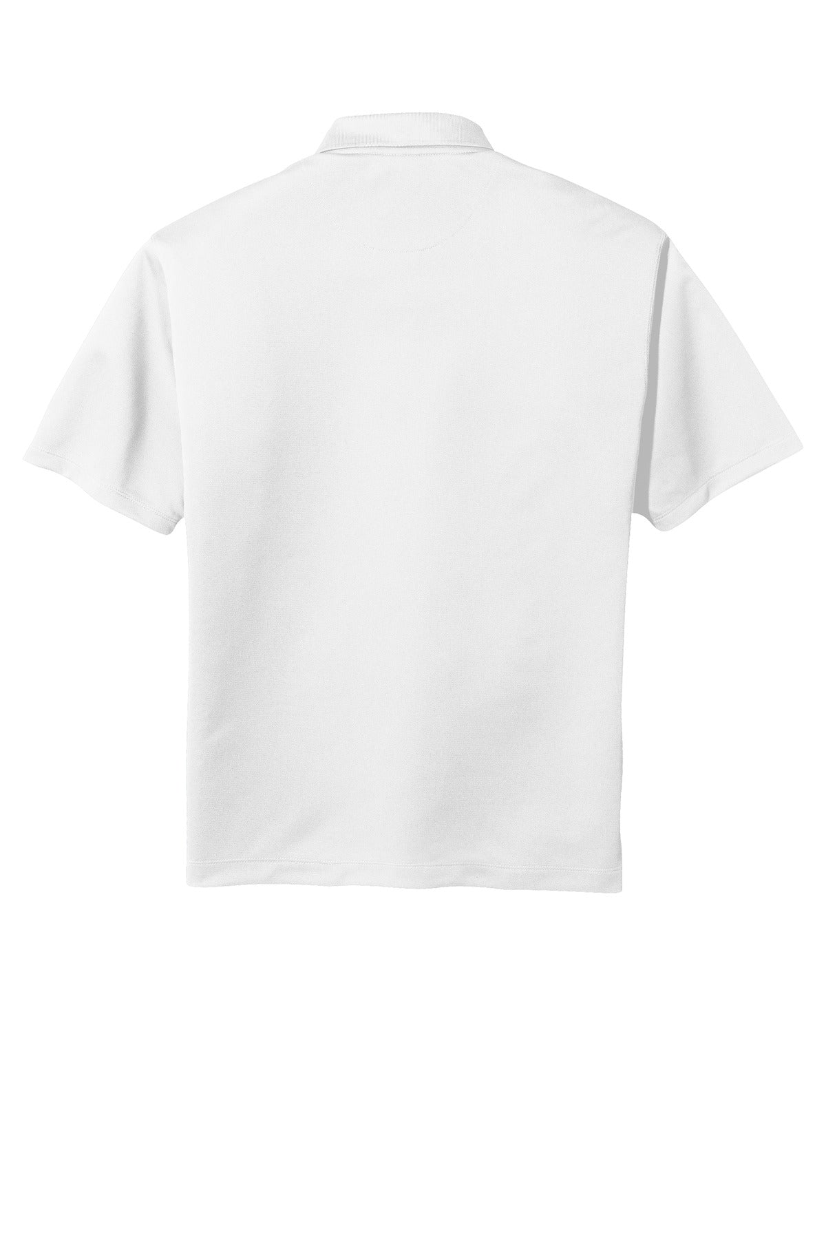 Rear View of White Nike Tech Basic Dri-FIT Polo. 203690