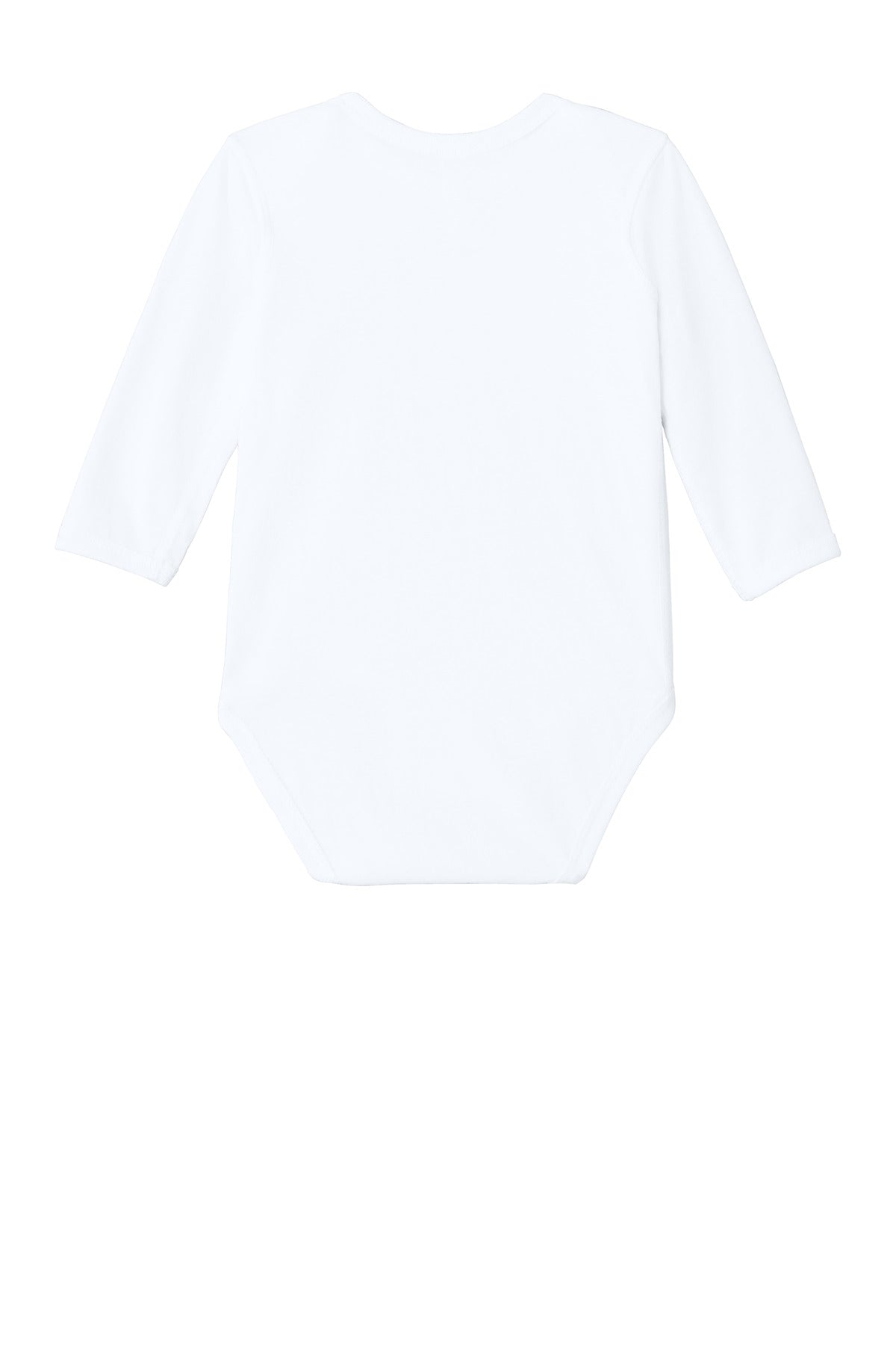 Rear View of White Rabbit Skins Infant Long Sleeve Jersey Bodysuit RS4421