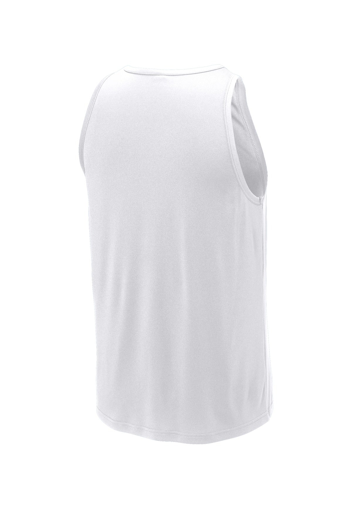Rear View of White Sport-Tek PosiCharge Competitor Tank. ST356