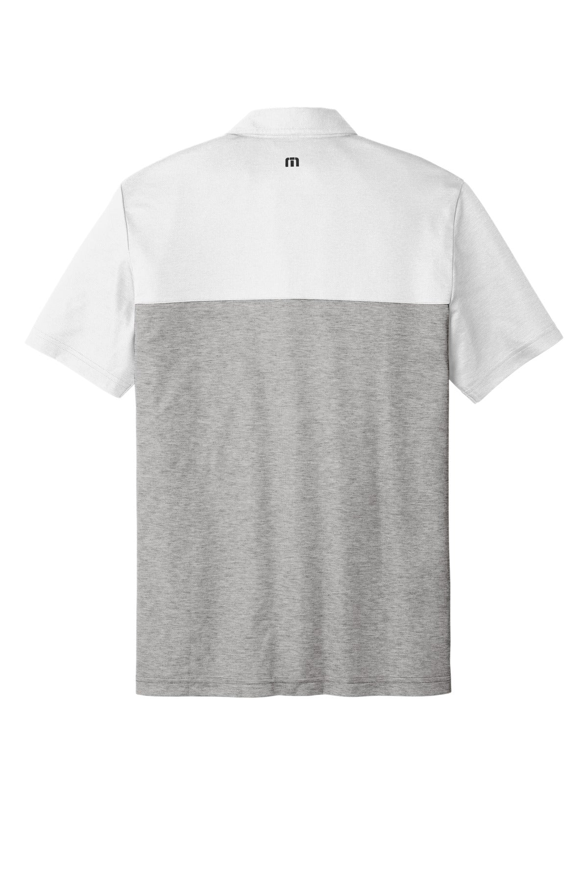Rear View of W/QuiShaGH TravisMathew Oceanside Blocked Polo. TM1MU414