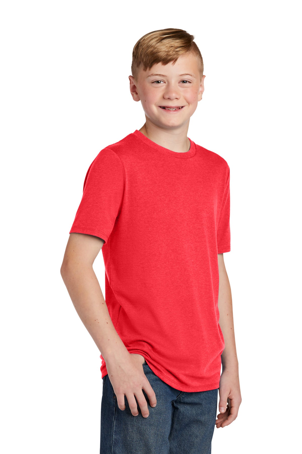 Red Frost District Youth Perfect Tri Tee. DT130Y