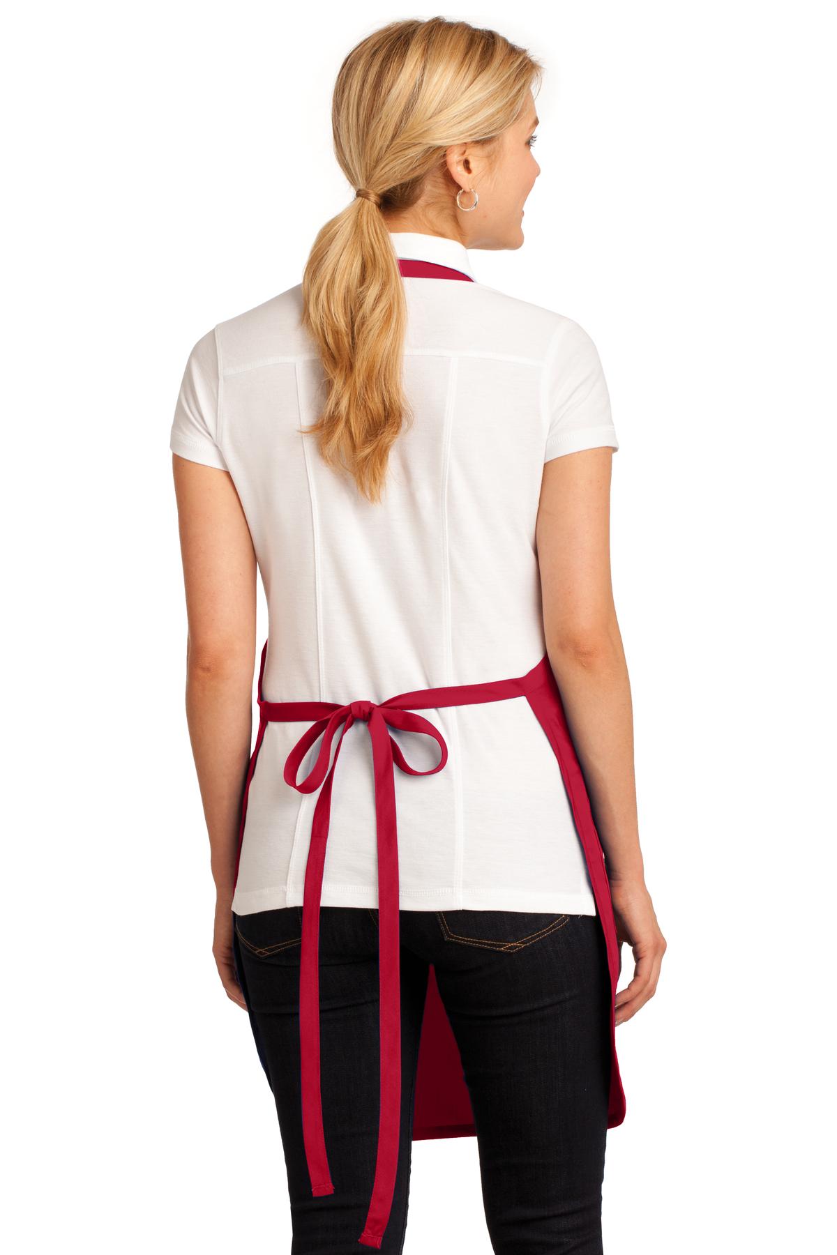 Red Port Authority Easy Care Full-Length Apron with Stain Release. A703