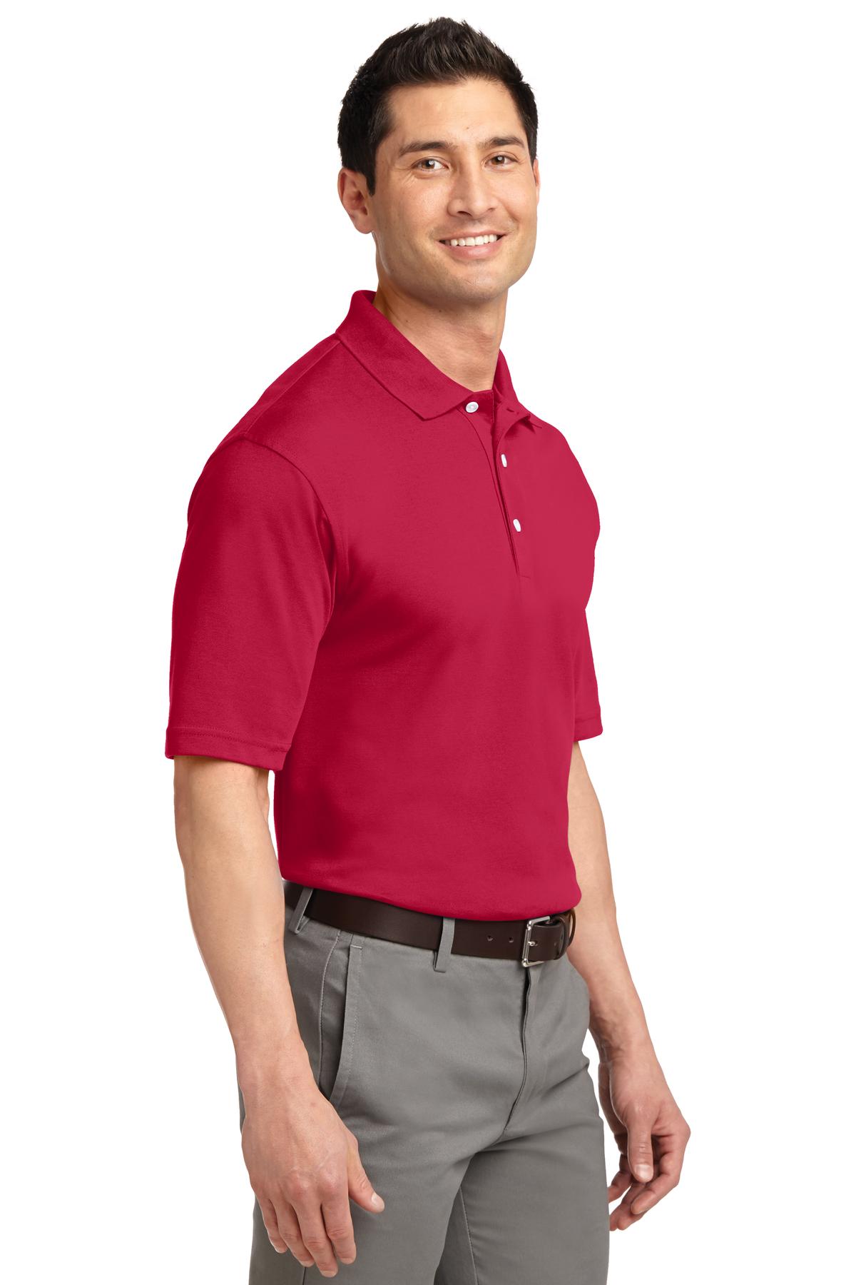 Red Port Authority Rapid Dry Polo. K455