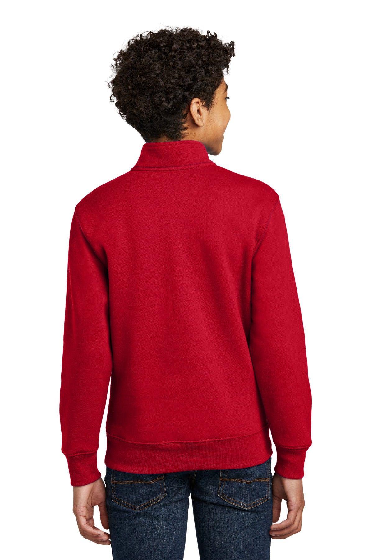 Red Port & Company Youth Core Fleece 1/4-Zip Pullover Sweatshirt PC78YQ