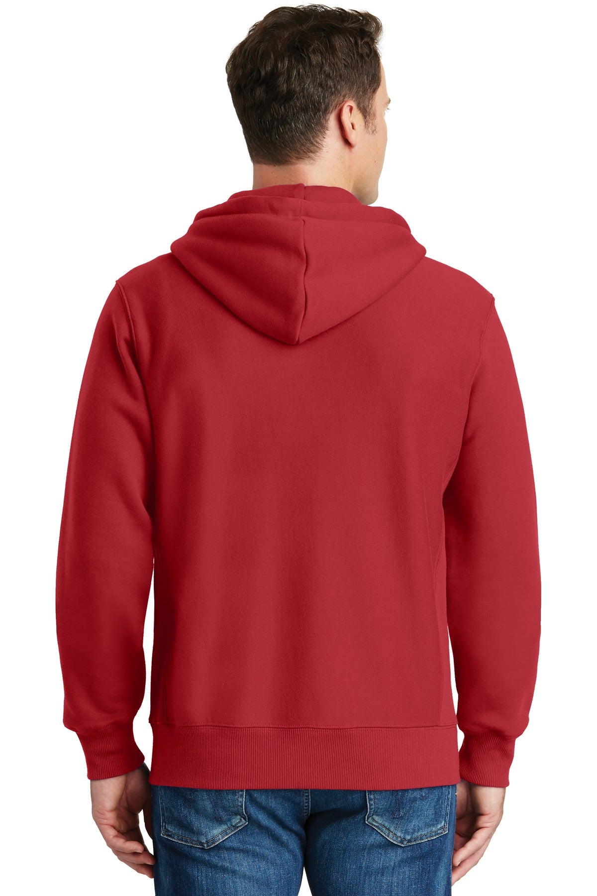 Red Sport-Tek Super Heavyweight Full-Zip Hooded Sweatshirt. F282