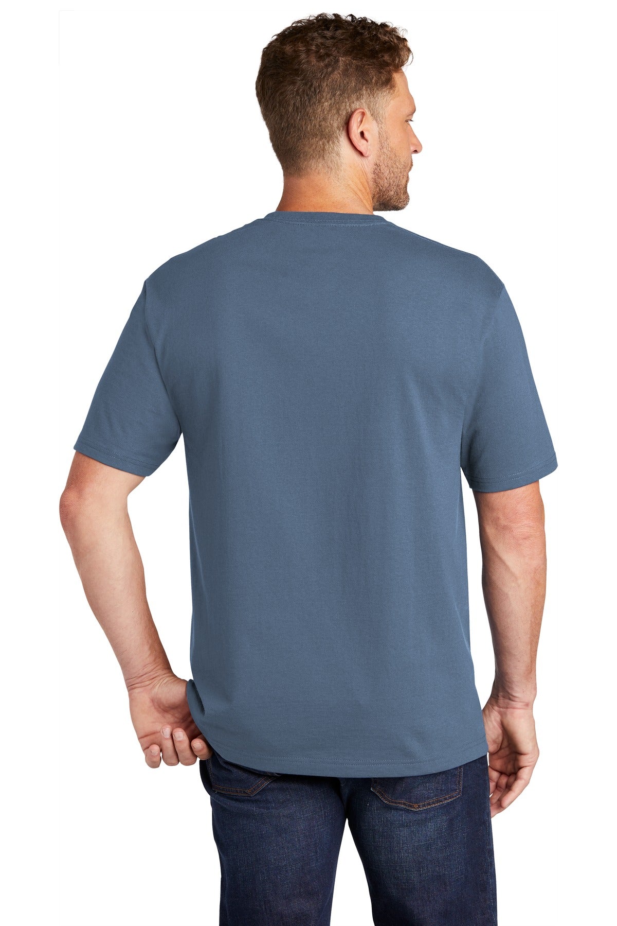 Regatta Blue CornerStone Workwear Pocket Tee CS430