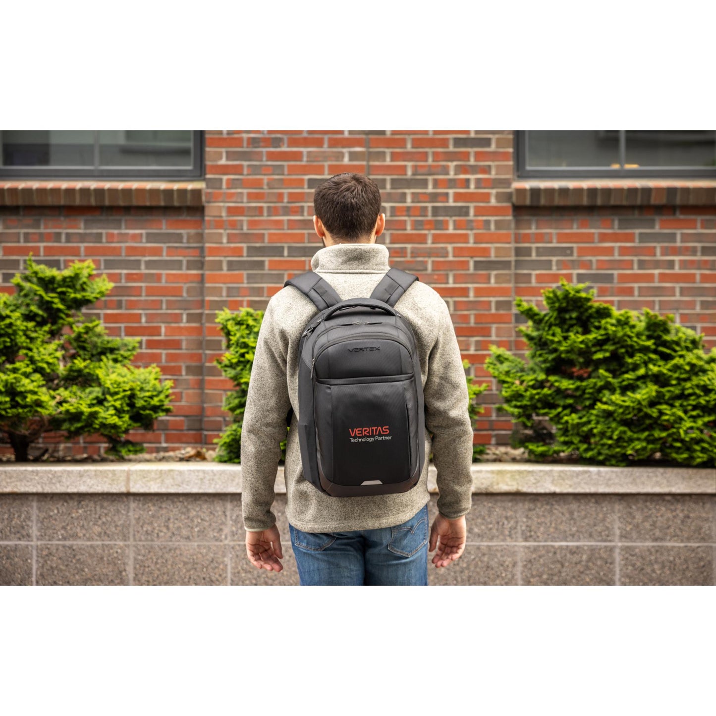 Black Vertex® Brooklyn Laptop Backpack
