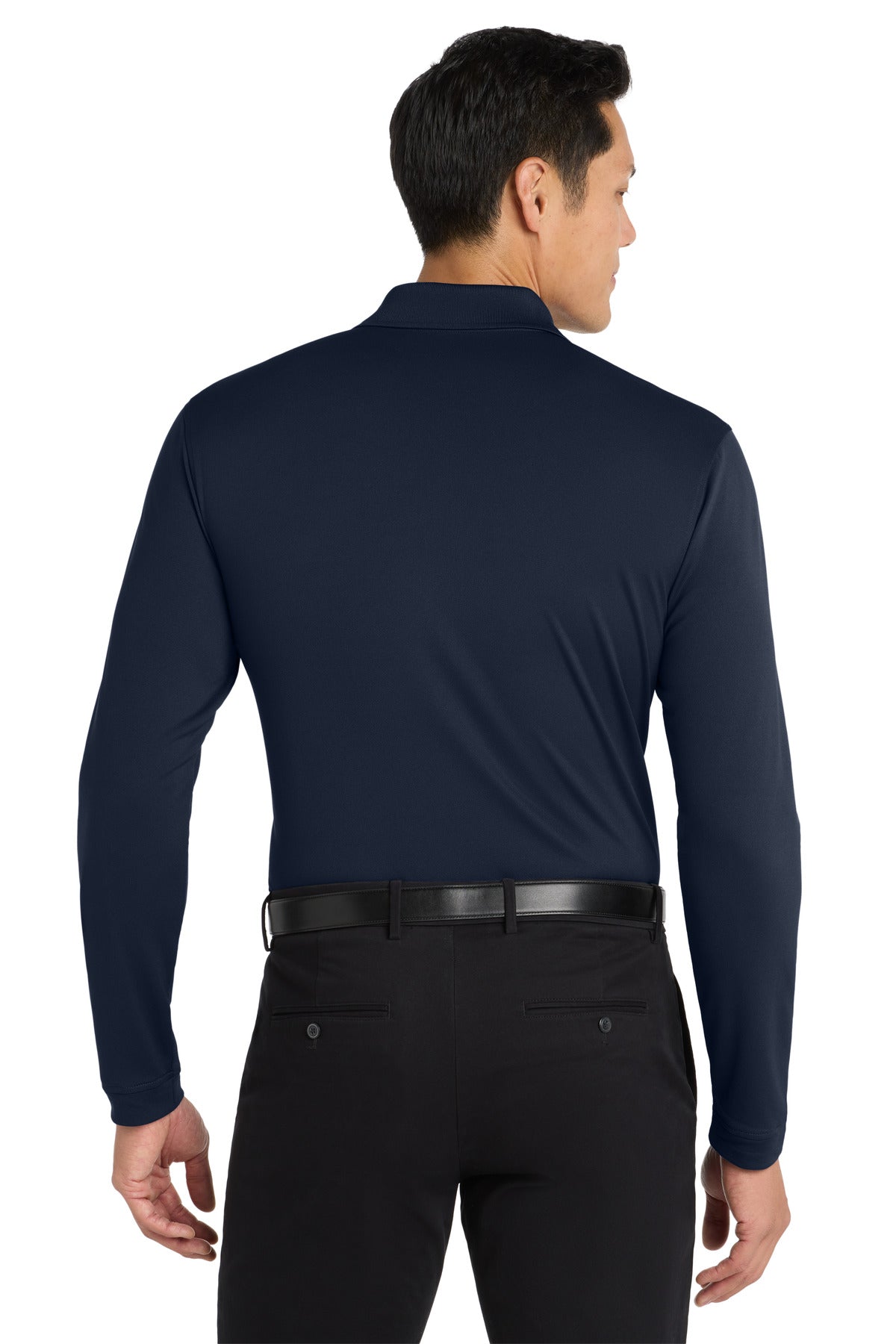 River Blue Nvy Port Authority Dry Zone UV Micro-Mesh Long Sleeve Polo K110LS