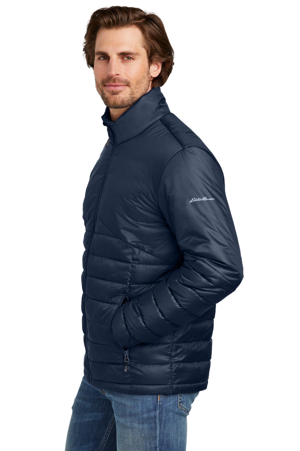 RiverBlNv Eddie Bauer Quilted Jacket EB510