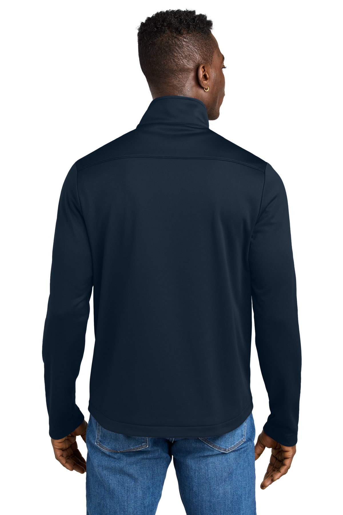 RiverBlNv Eddie Bauer Smooth Mid Layer Fleece 1/2-Zip EB2360
