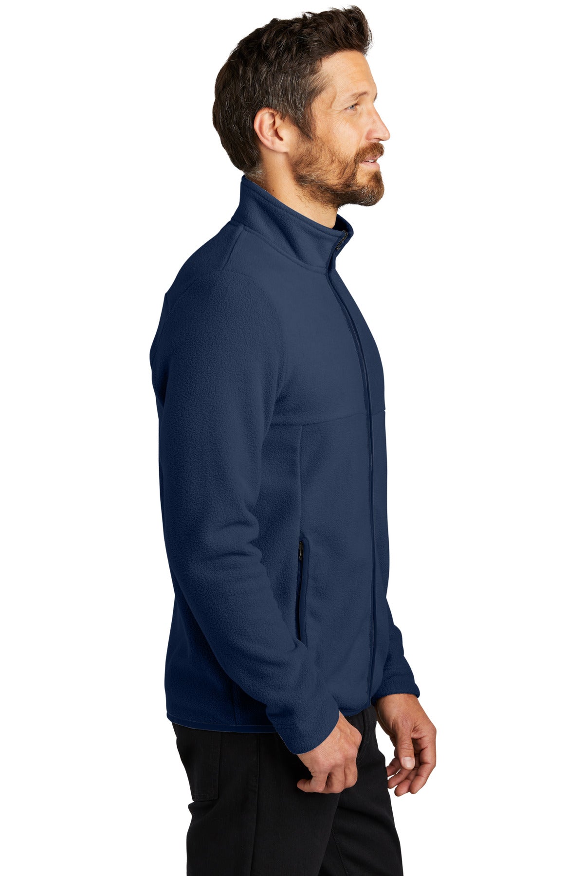 RiverBlNv Port Authority Connection Fleece Jacket F110