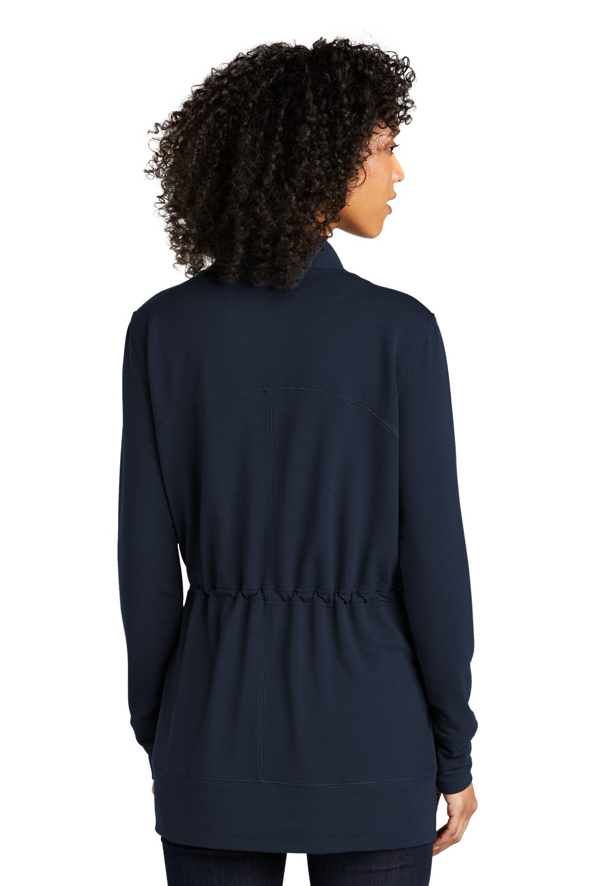 RiverBlNv Port Authority Women's Microterry Cardigan LK825