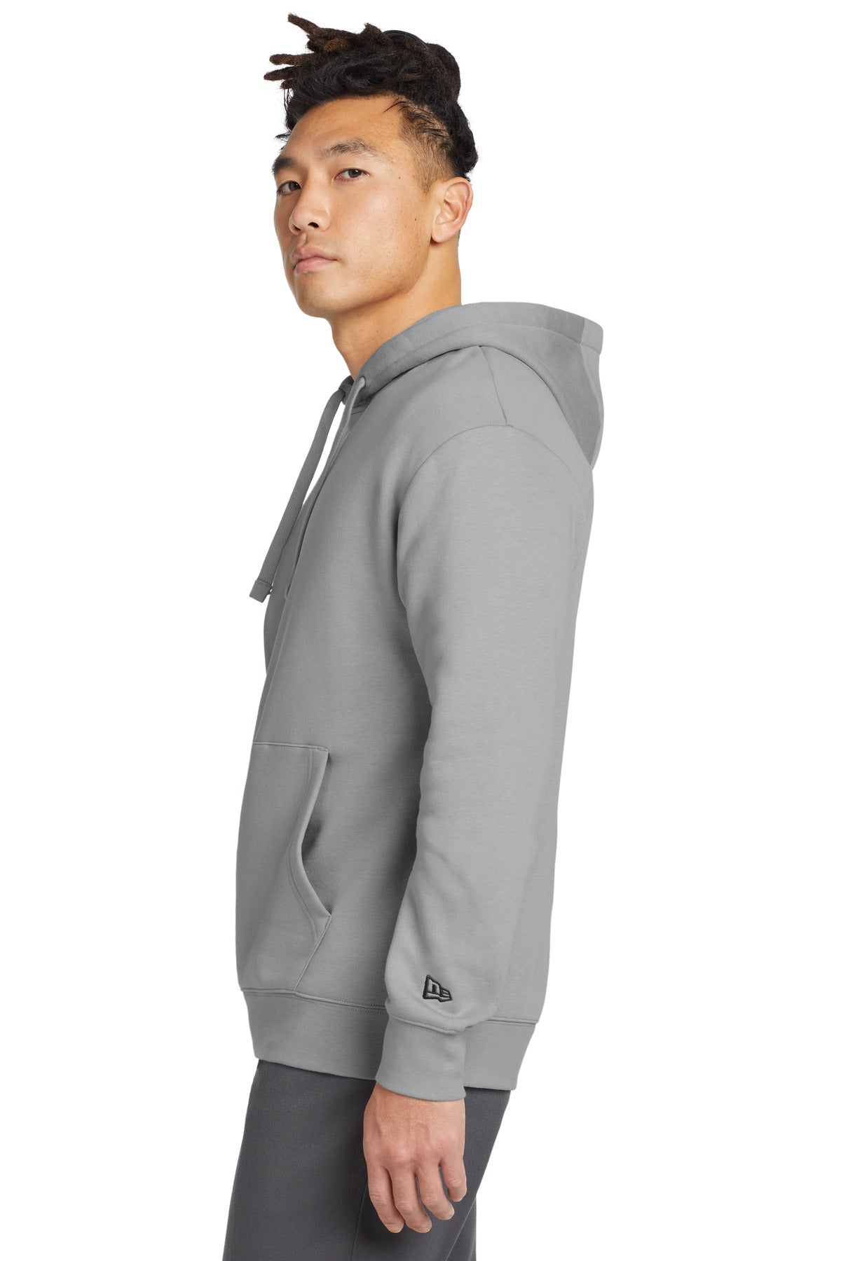 RnstmGrey New Era Heritage Fleece Pullover Hoodie NEA525