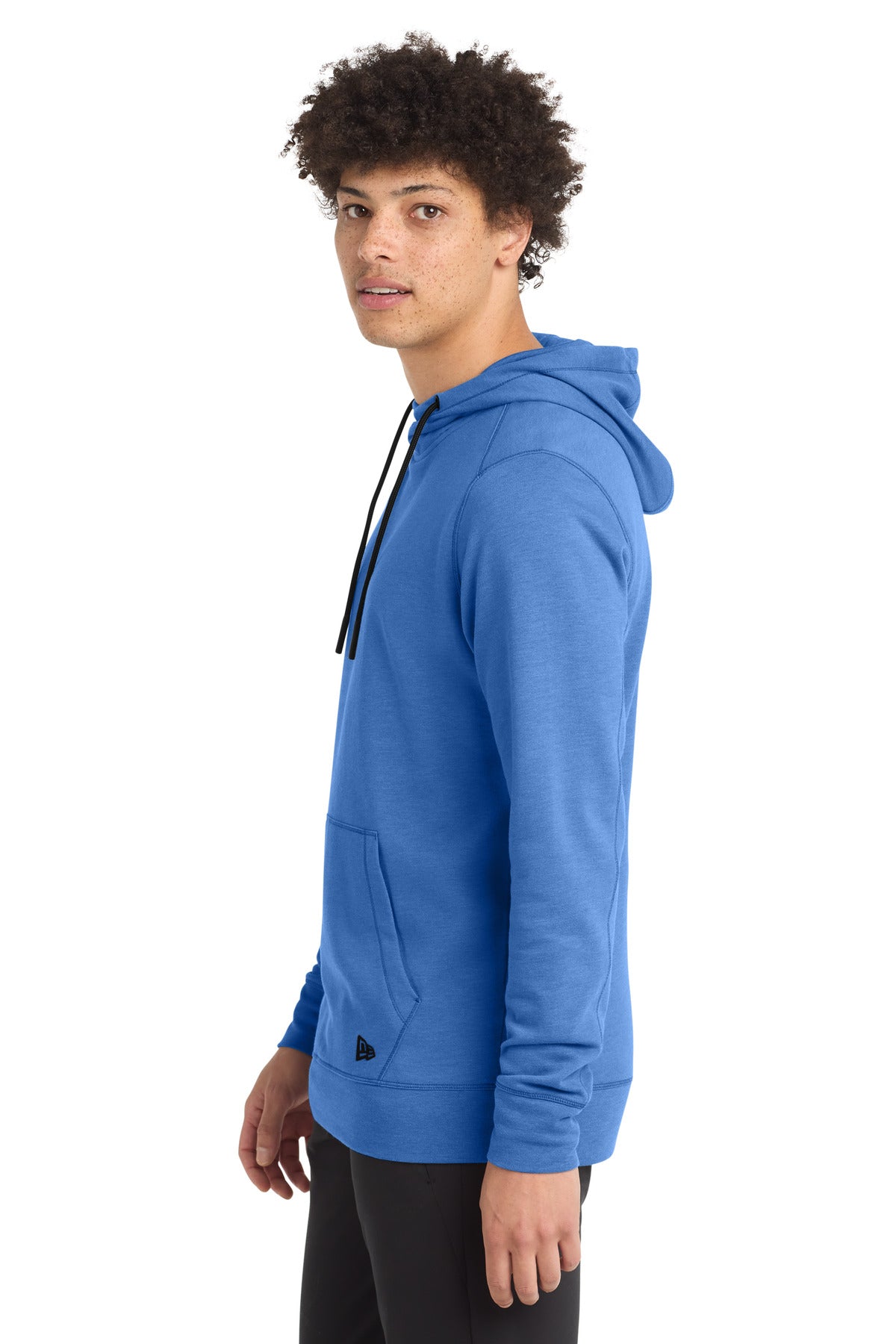 Royal Heather New Era Tri-Blend Fleece Pullover Hoodie. NEA510