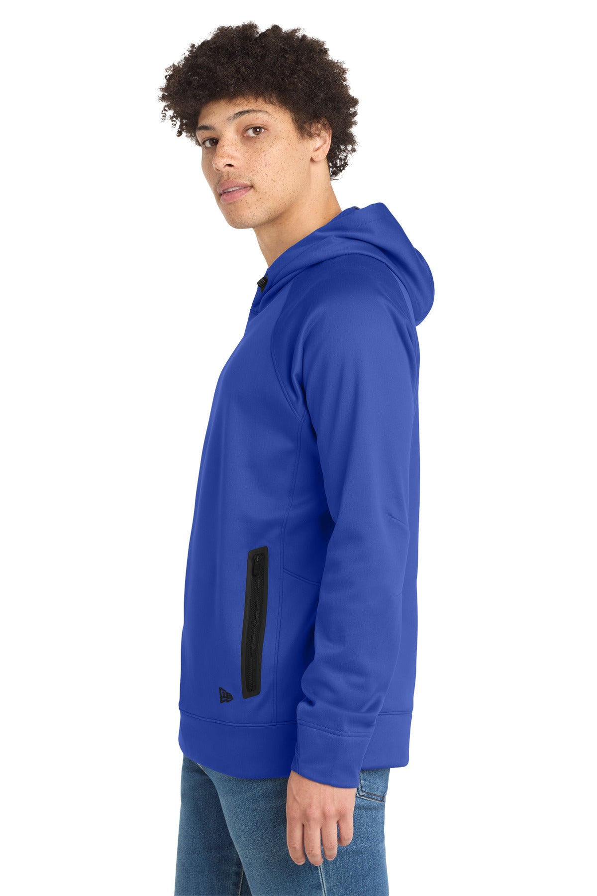 Royal New Era Venue Fleece Pullover Hoodie. NEA520