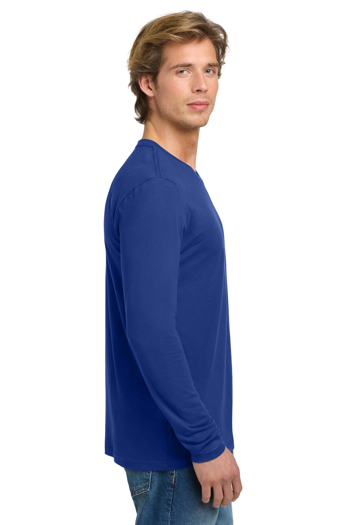 Royal Next Level Apparel Cotton Long Sleeve Tee. NL3601