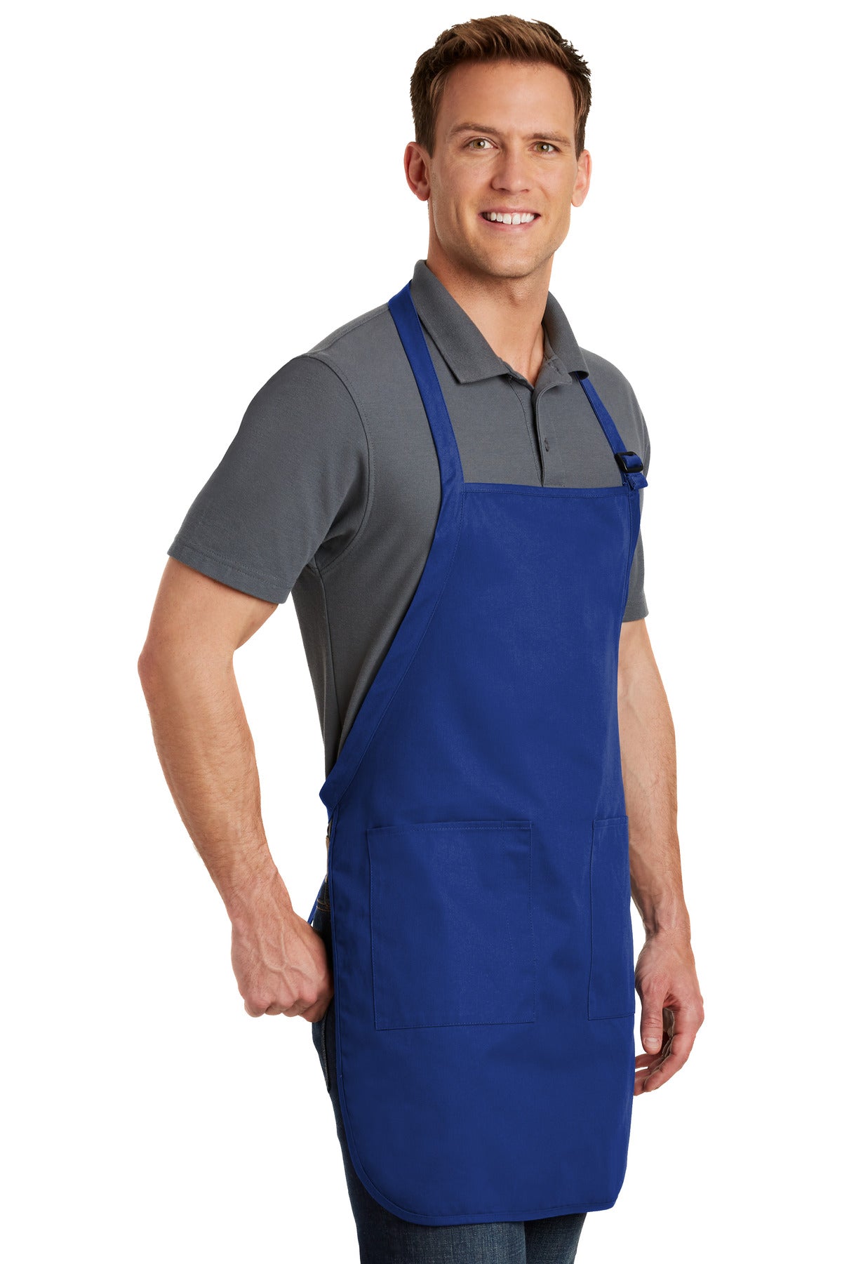 Royal Port Authority Full-Length Apron with Pockets. A500