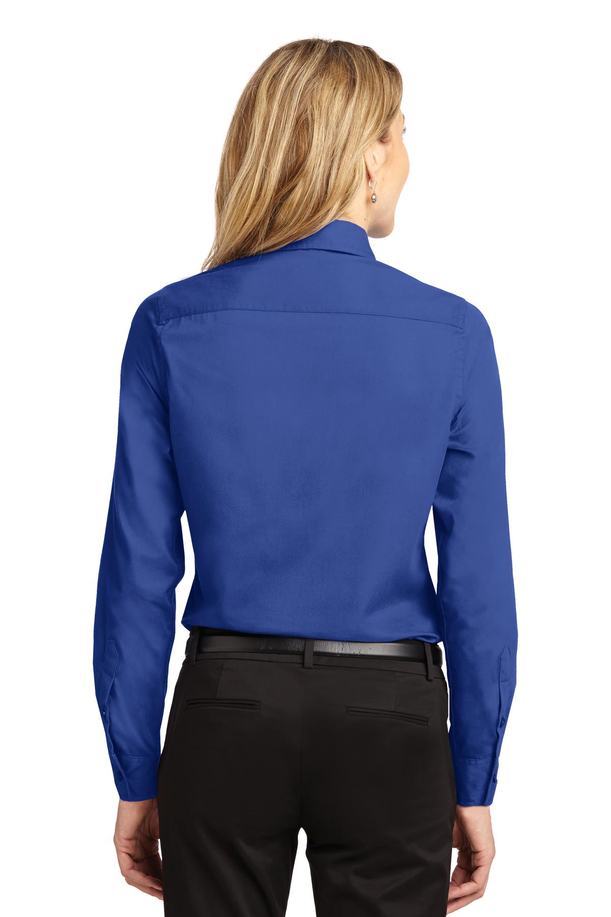 Royal/Cl Navy Port Authority Women's Long Sleeve Easy Care Shirt. L608