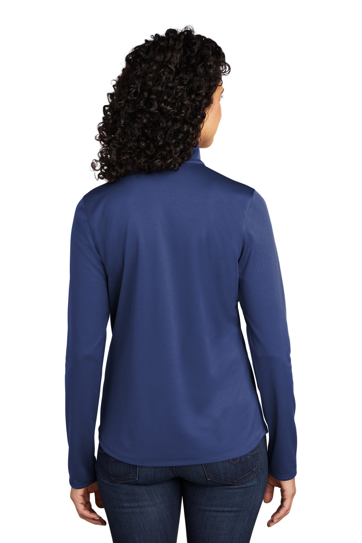 Royal/Steel Gy Port Authority Women's Silk Touch Performance 1/4-Zip LK584