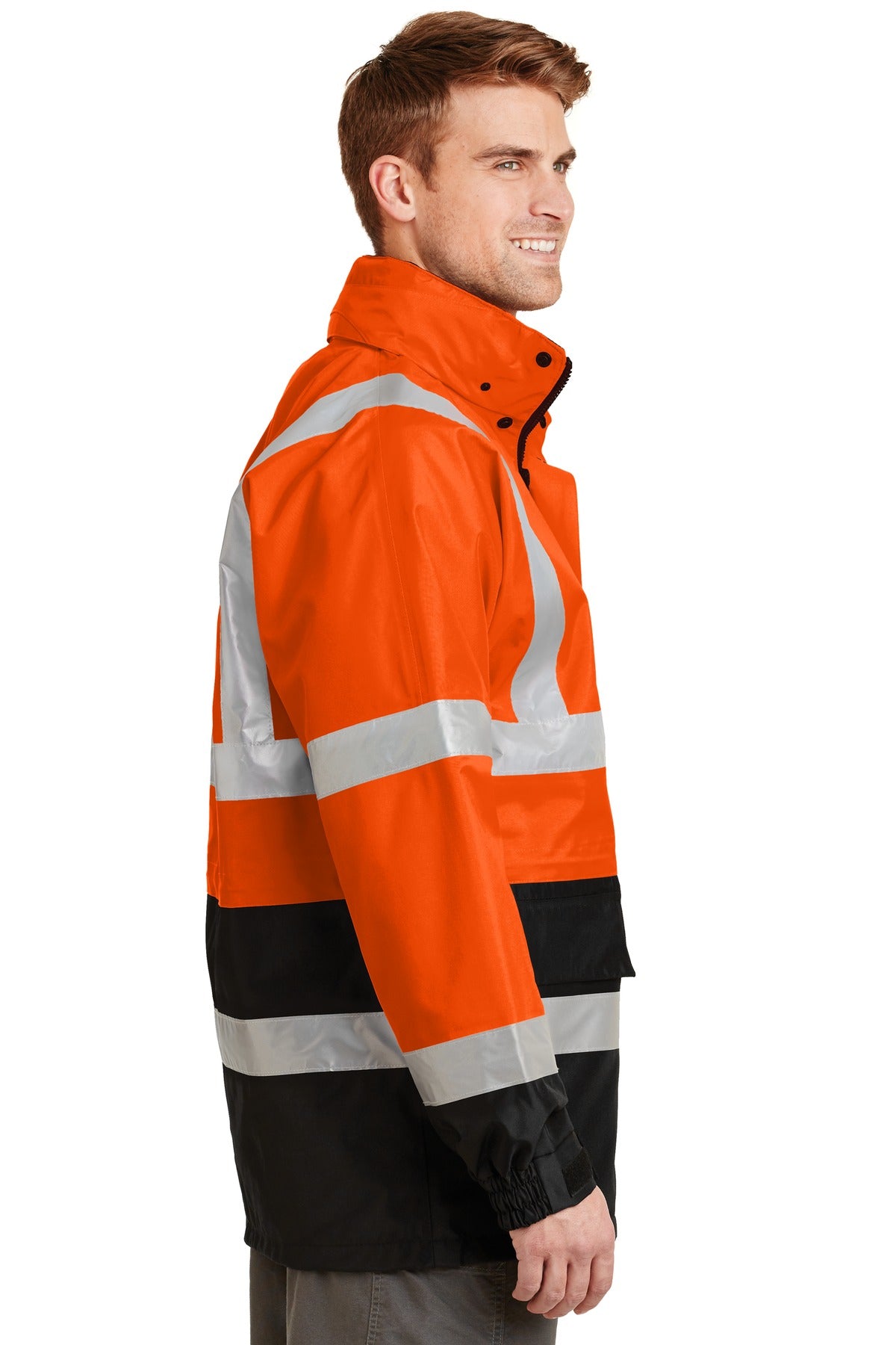 Safety Orange CornerStone - ANSI 107 Class 3 Waterproof Parka. CSJ24
