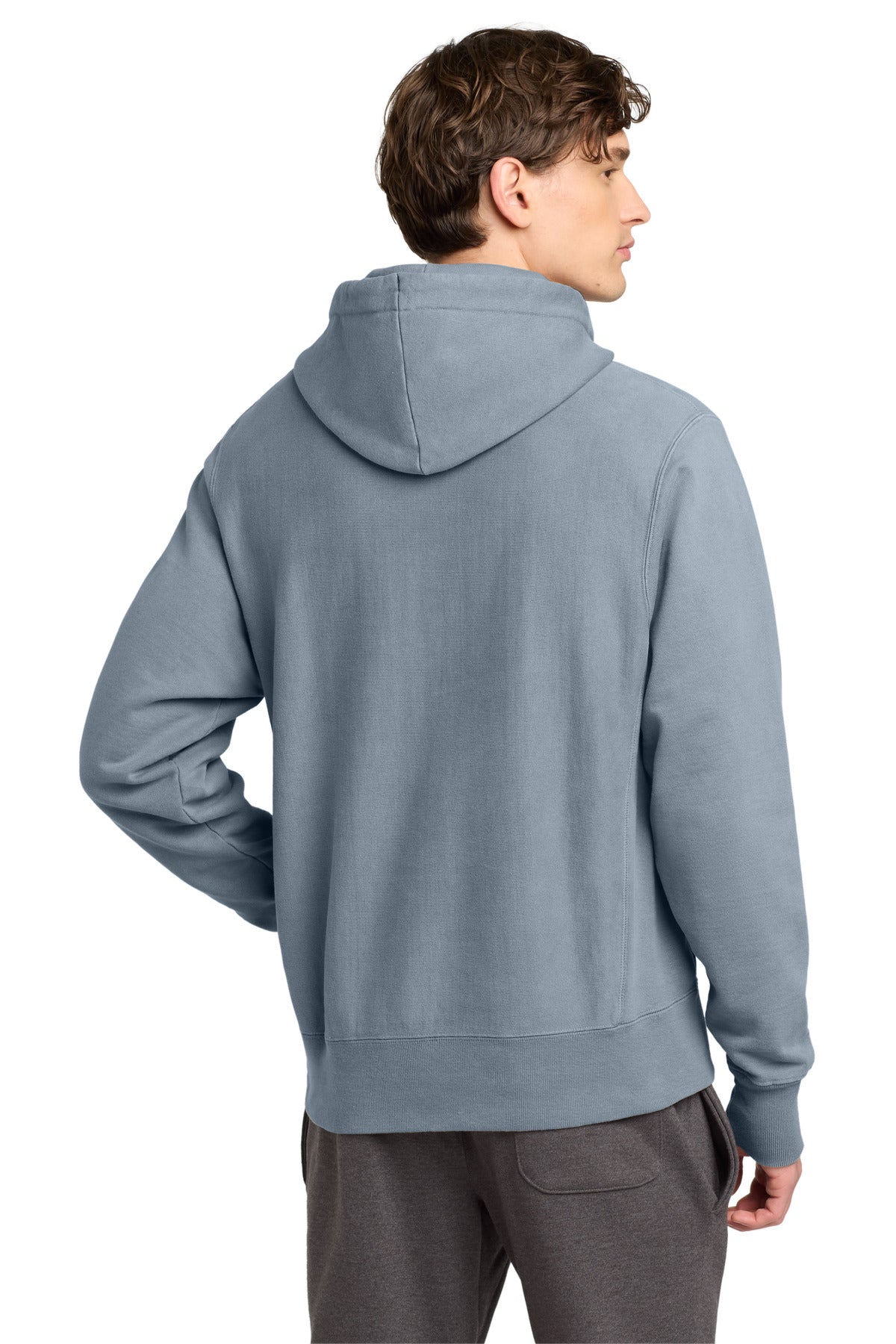 Saltwater Champion Reverse Weave Garment-Dyed Hooded Sweatshirt. GDS101