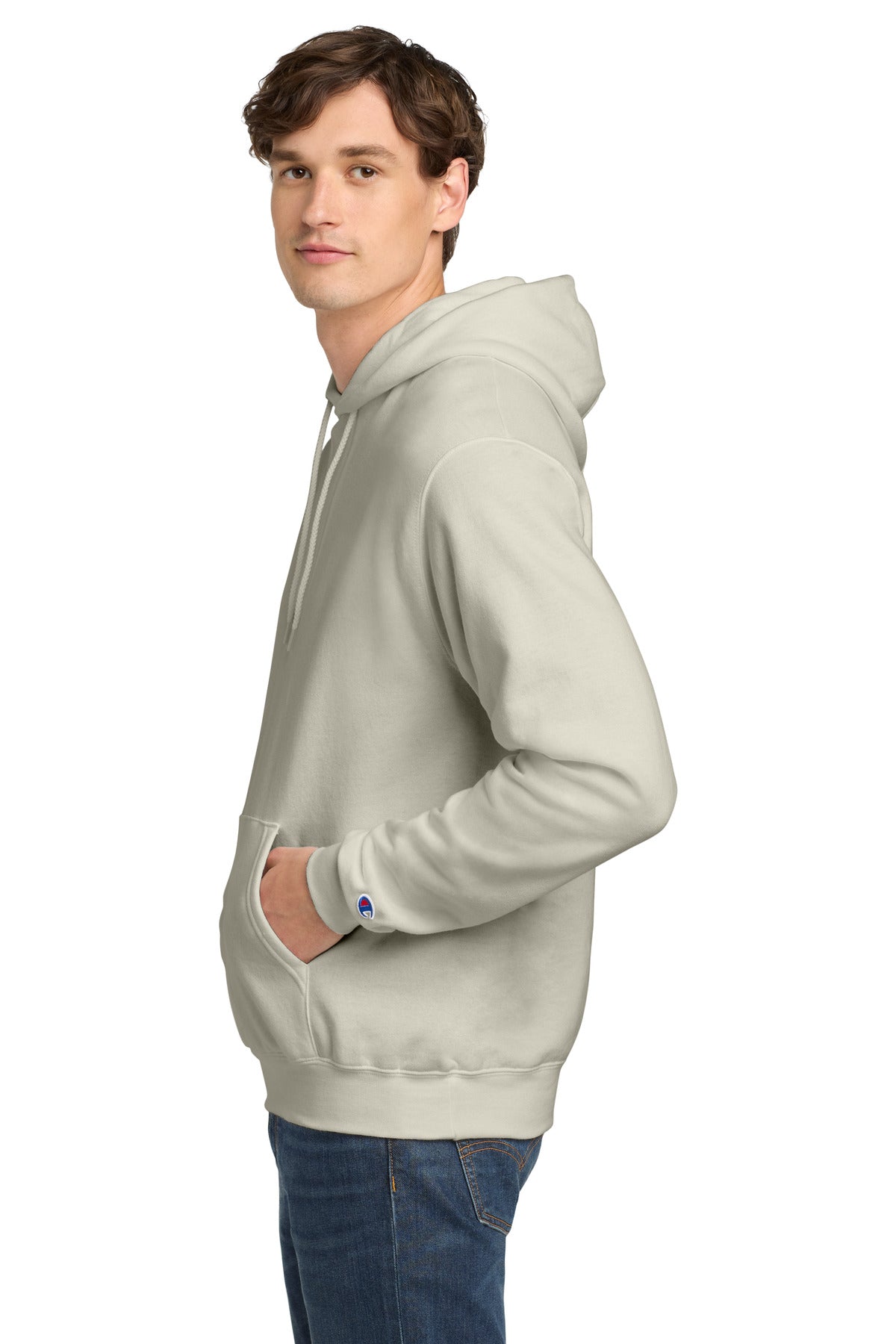 Sand Champion Powerblend Pullover Hoodie. S700