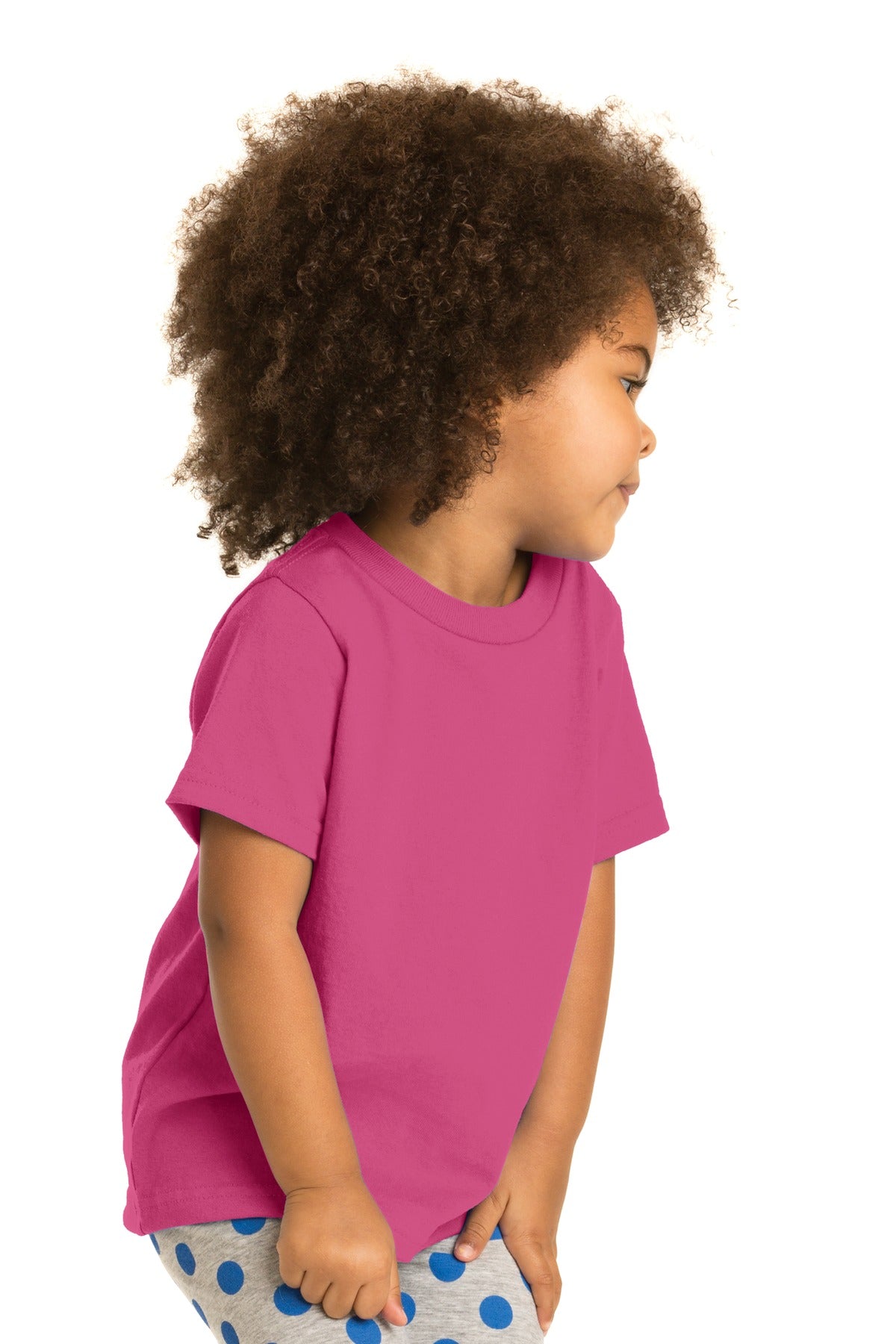 Sangria Port & Company Toddler Core Cotton Tee. CAR54T