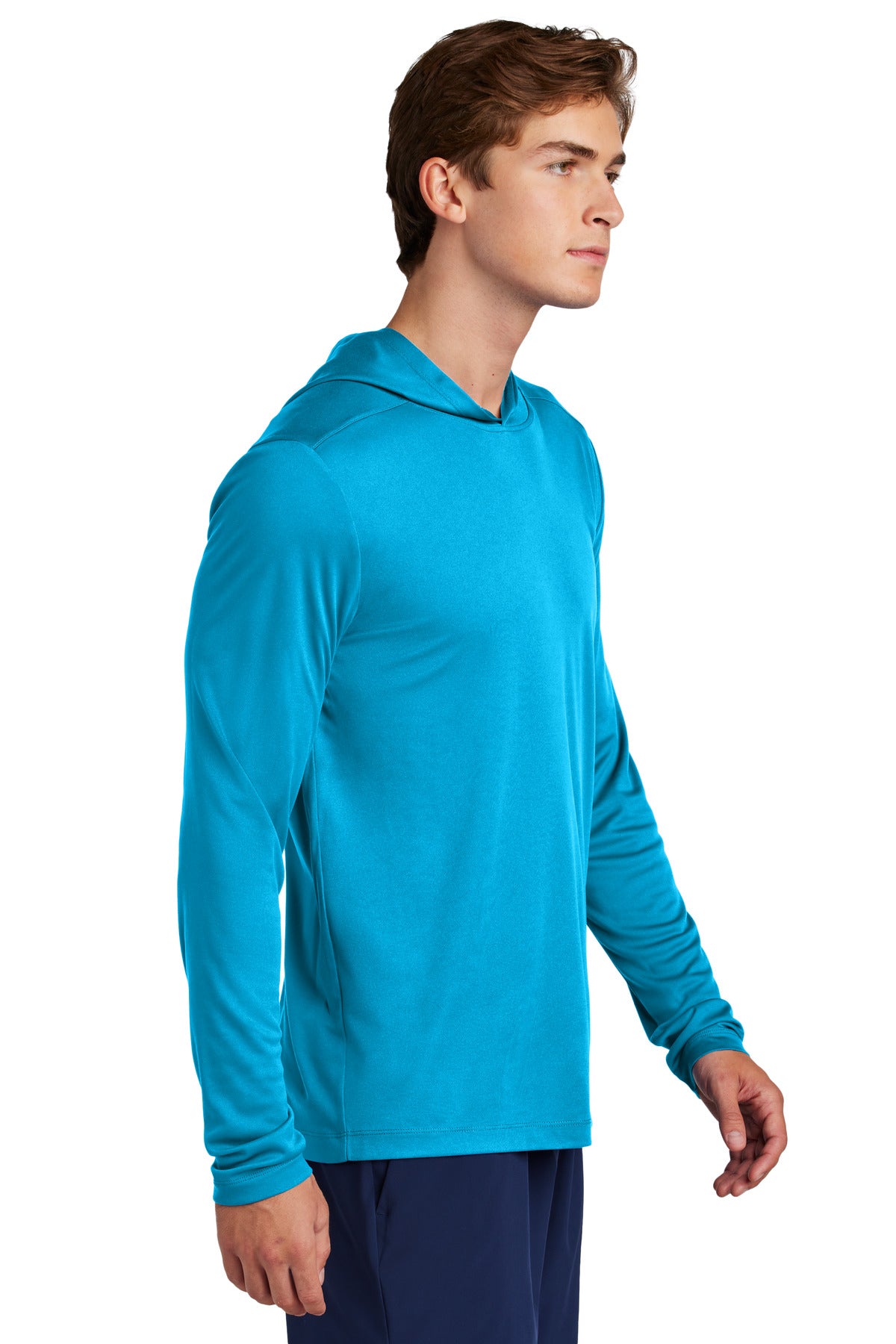 Sapphire Sport-Tek Posi-UV Pro Long Sleeve Hoodie ST420LSH