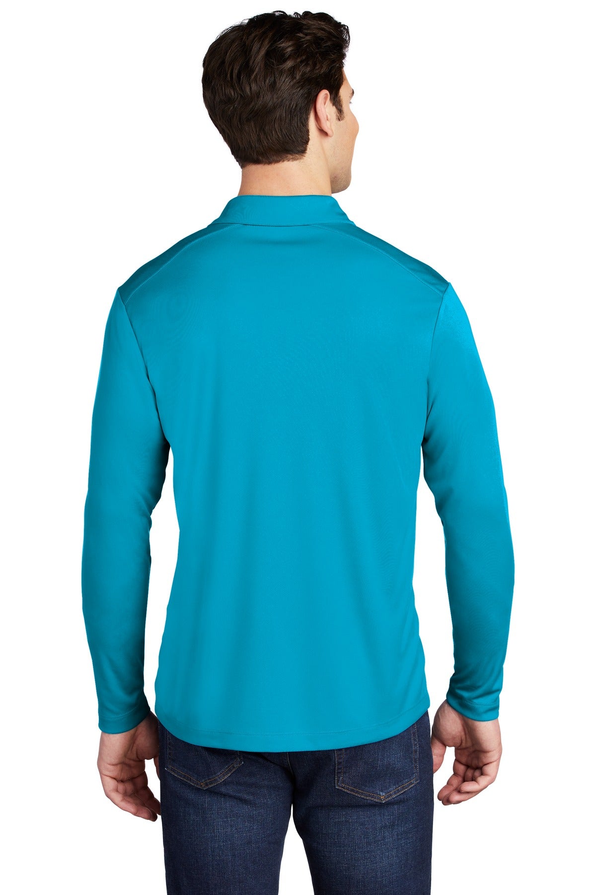Sapphire Sport-Tek Posi-UV Pro Long Sleeve Polo. ST520LS