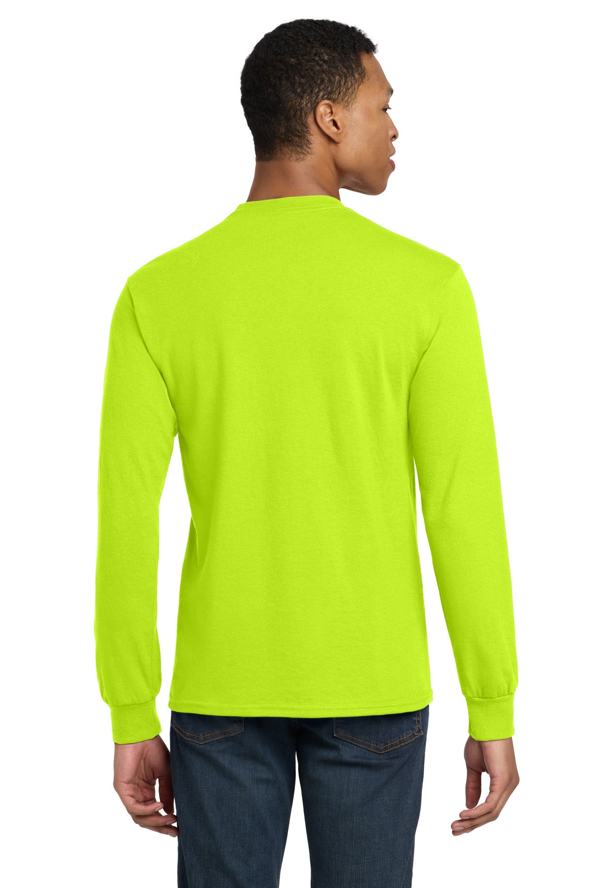 SftyGrn Gildan - DryBlend 50 Cotton/50 Poly Long Sleeve T-Shirt. 8400