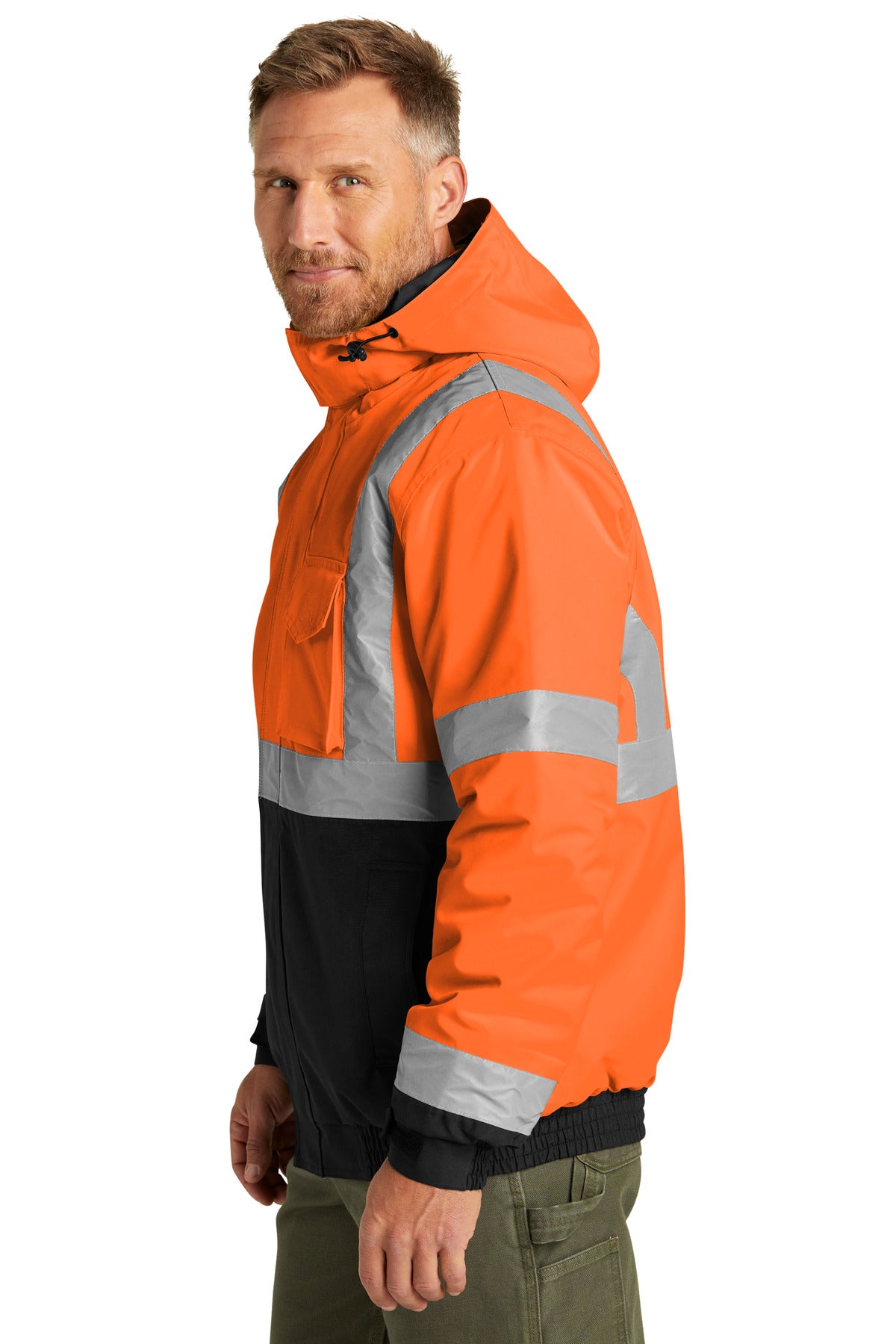 SftyOrg CornerStone ANSI 107 Class 3 Economy Waterproof Insulated Bomber Jacket CSJ500