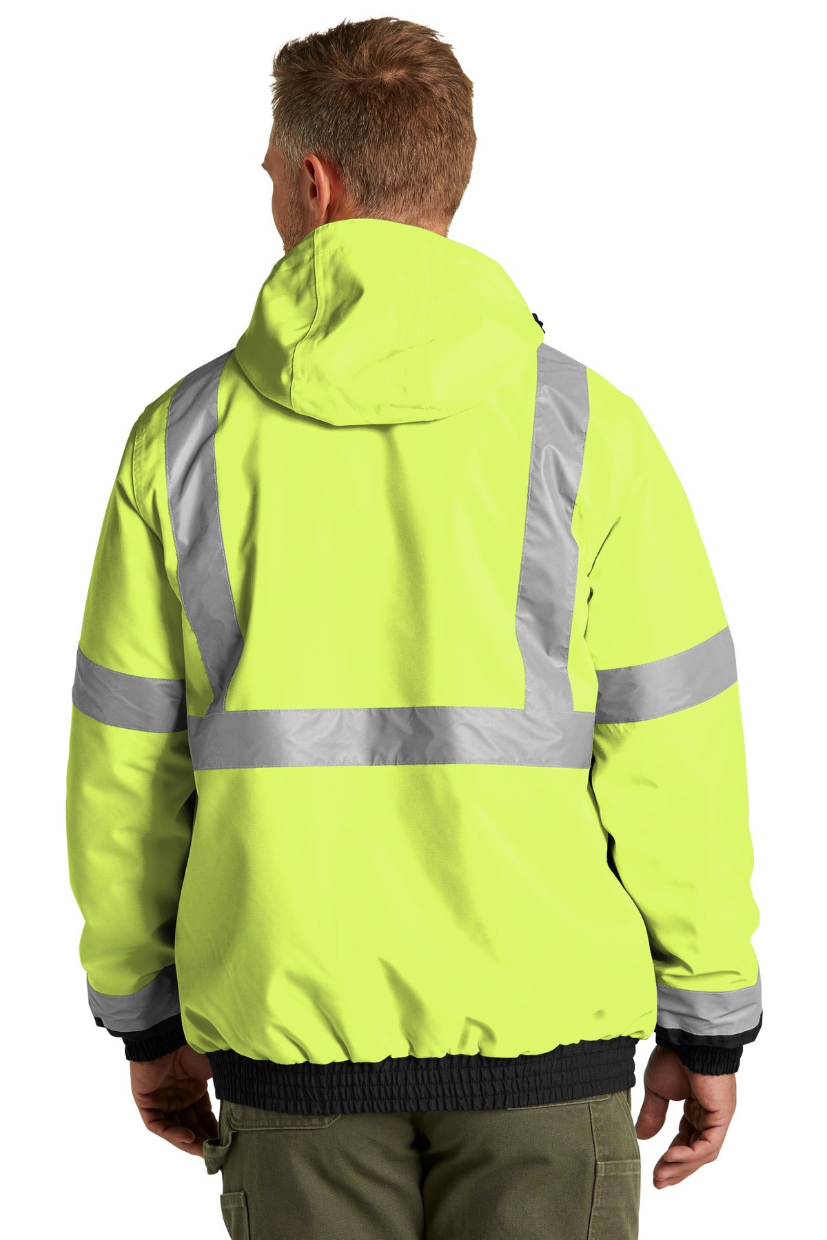 SftyYellow CornerStone ANSI 107 Class 3 Economy Waterproof Insulated Bomber Jacket CSJ500