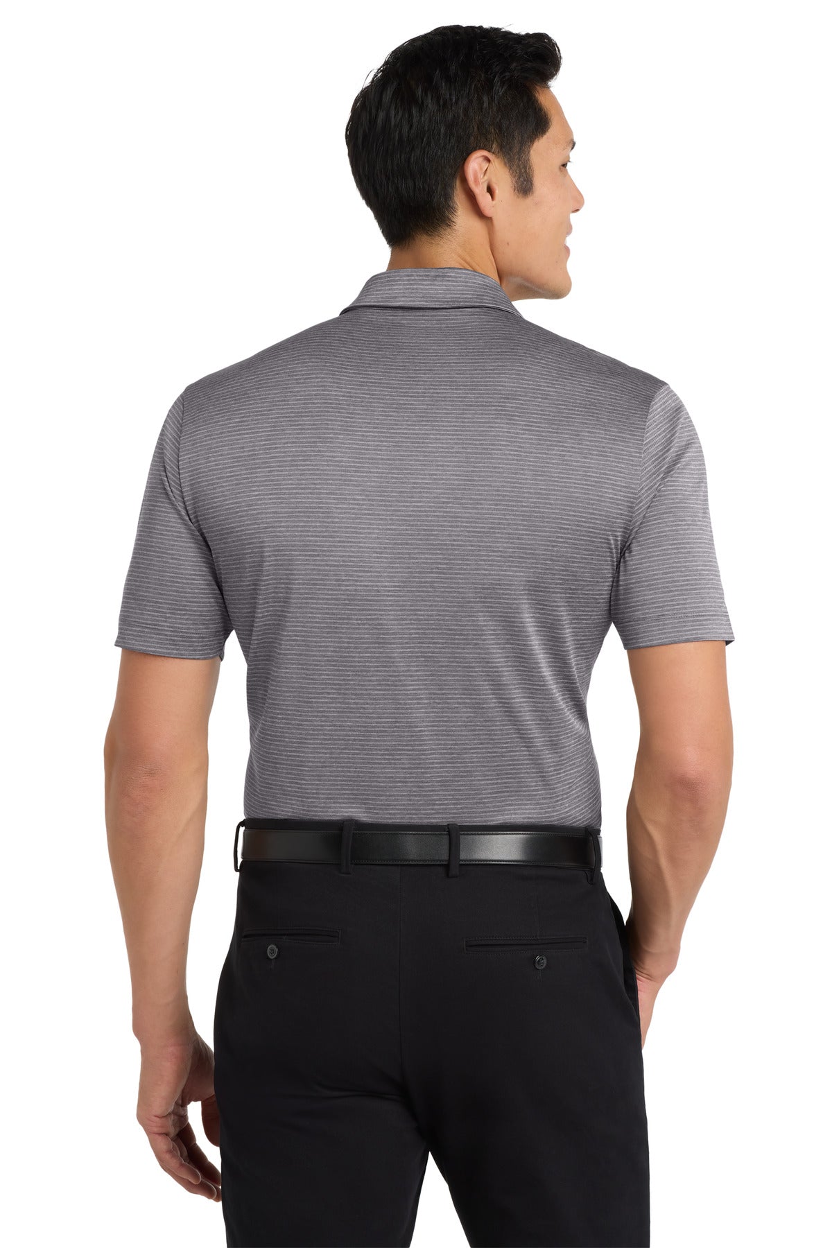 Shadow Grey Port Authority Shadow Stripe Polo. K585