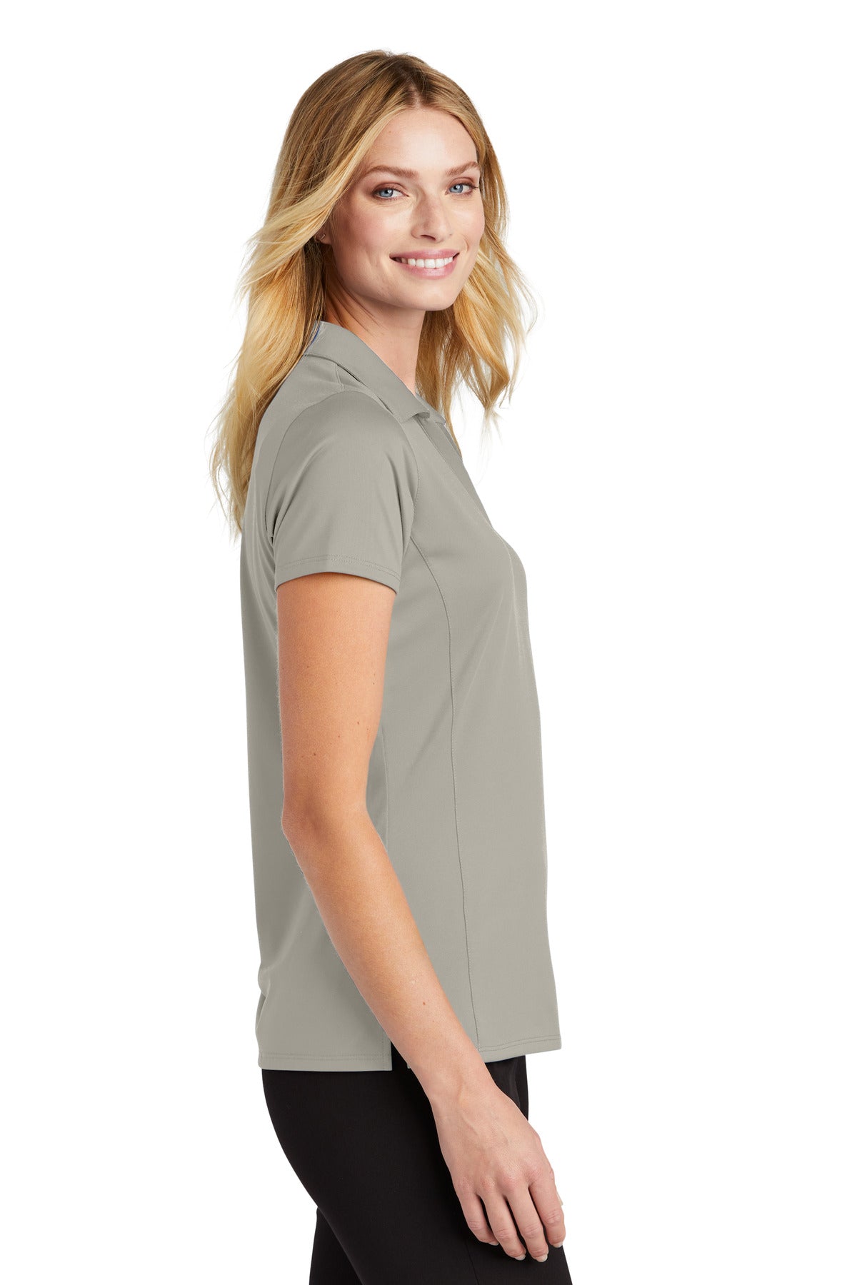 Silver Port Authority Women's Performance Staff Polo LK398