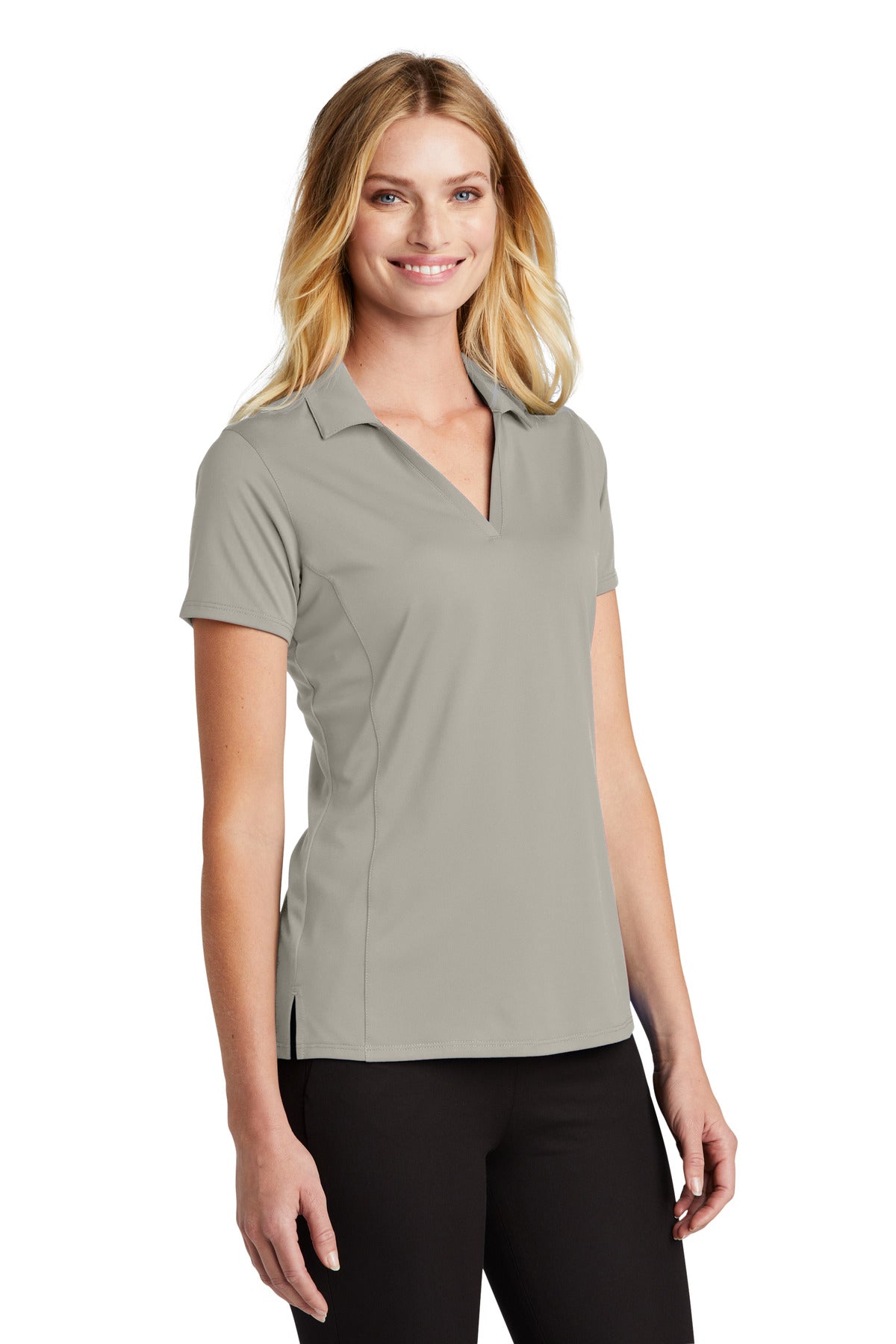 Silver Port Authority Women's Performance Staff Polo LK398