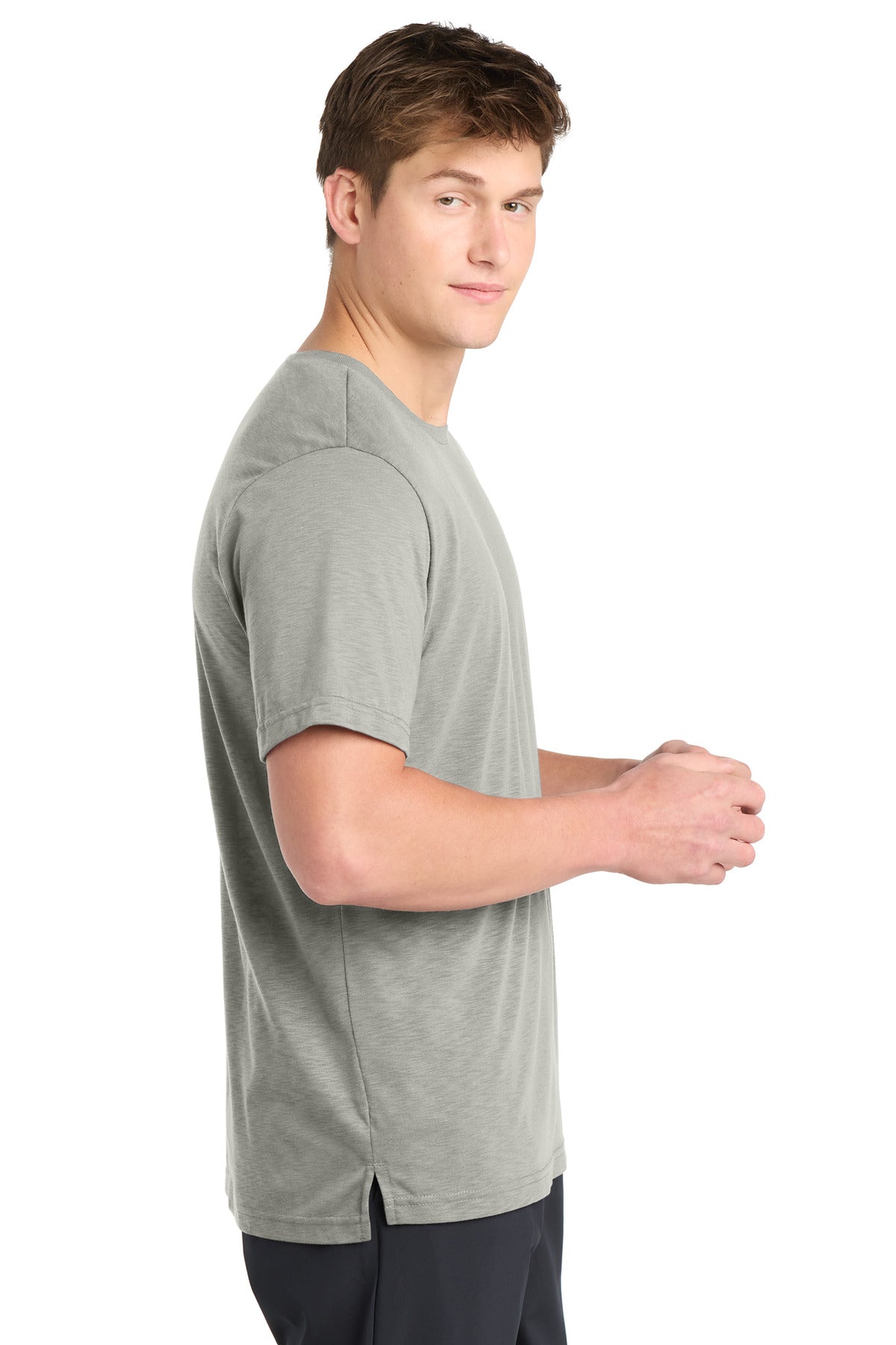 Silver Sport-Tek PosiCharge Strive Tee. ST430