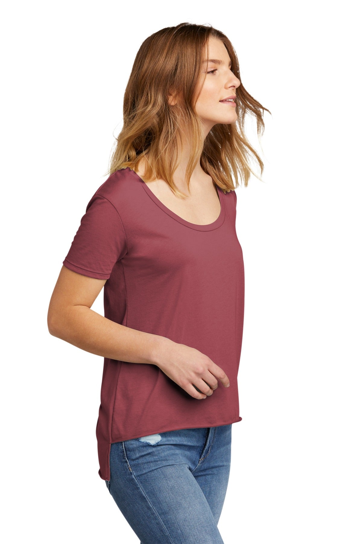 SmkPaprika Next Level Apparel Women's Festival Scoop Neck Tee. NL5030
