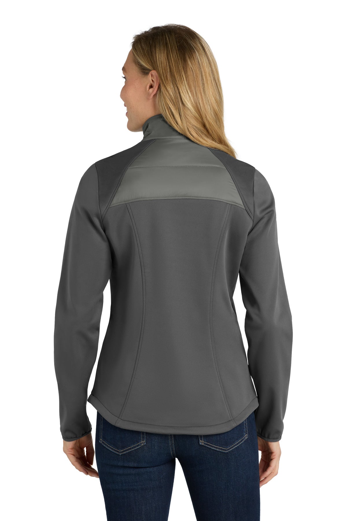 Smoke Gy/Gy St Port Authority Women's Hybrid Soft Shell Jacket. L787