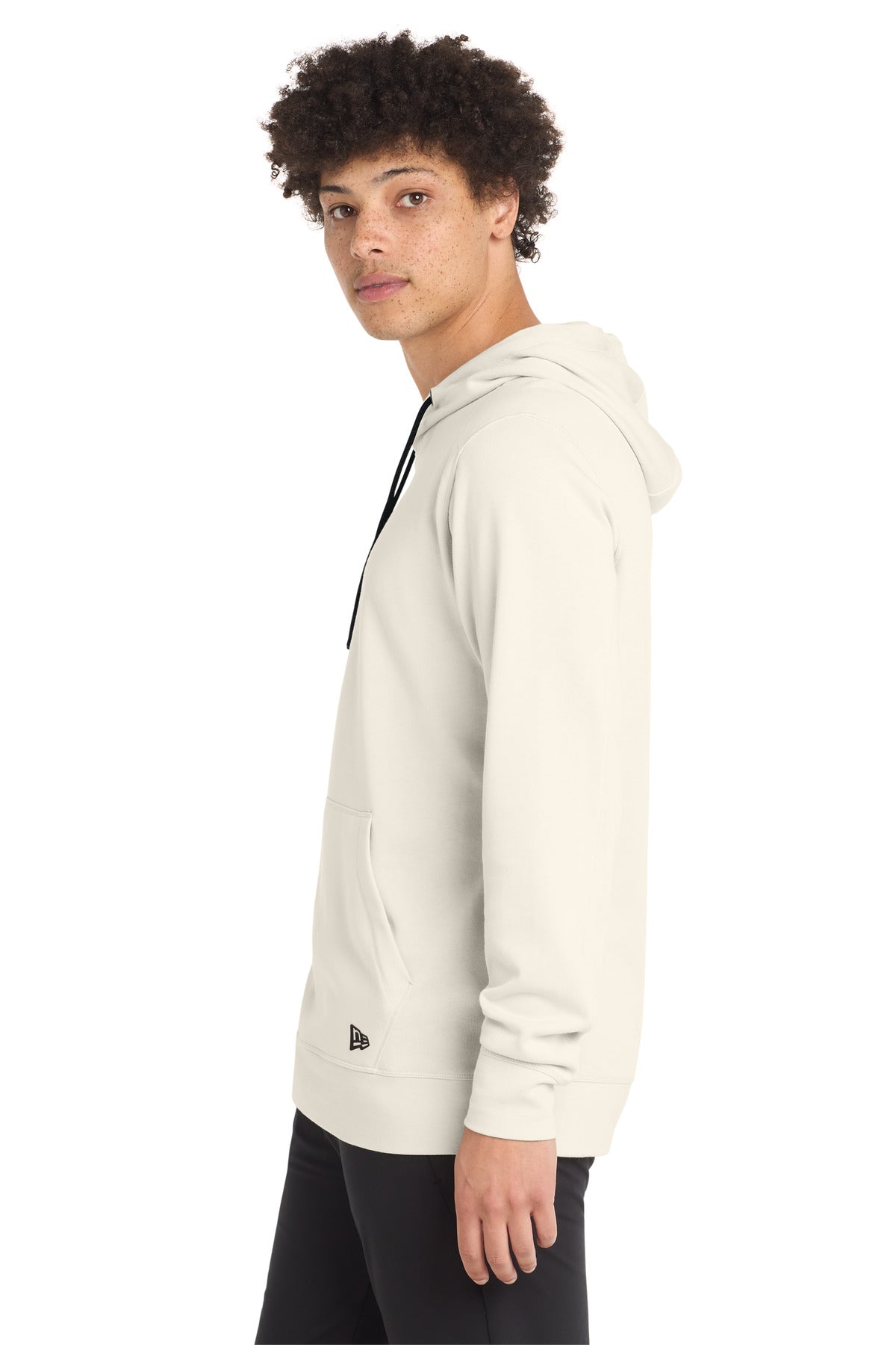 SoftBeige New Era Tri-Blend Fleece Pullover Hoodie. NEA510