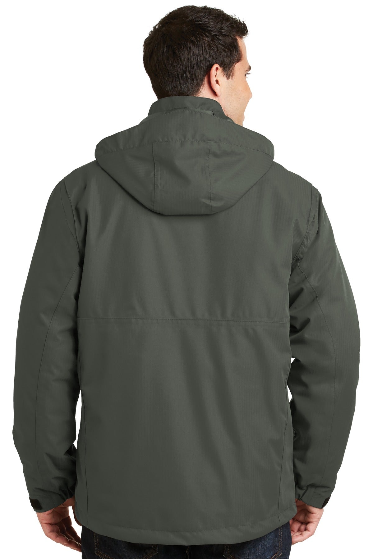Spruce Green Port Authority Herringbone 3-in-1 Parka. J302