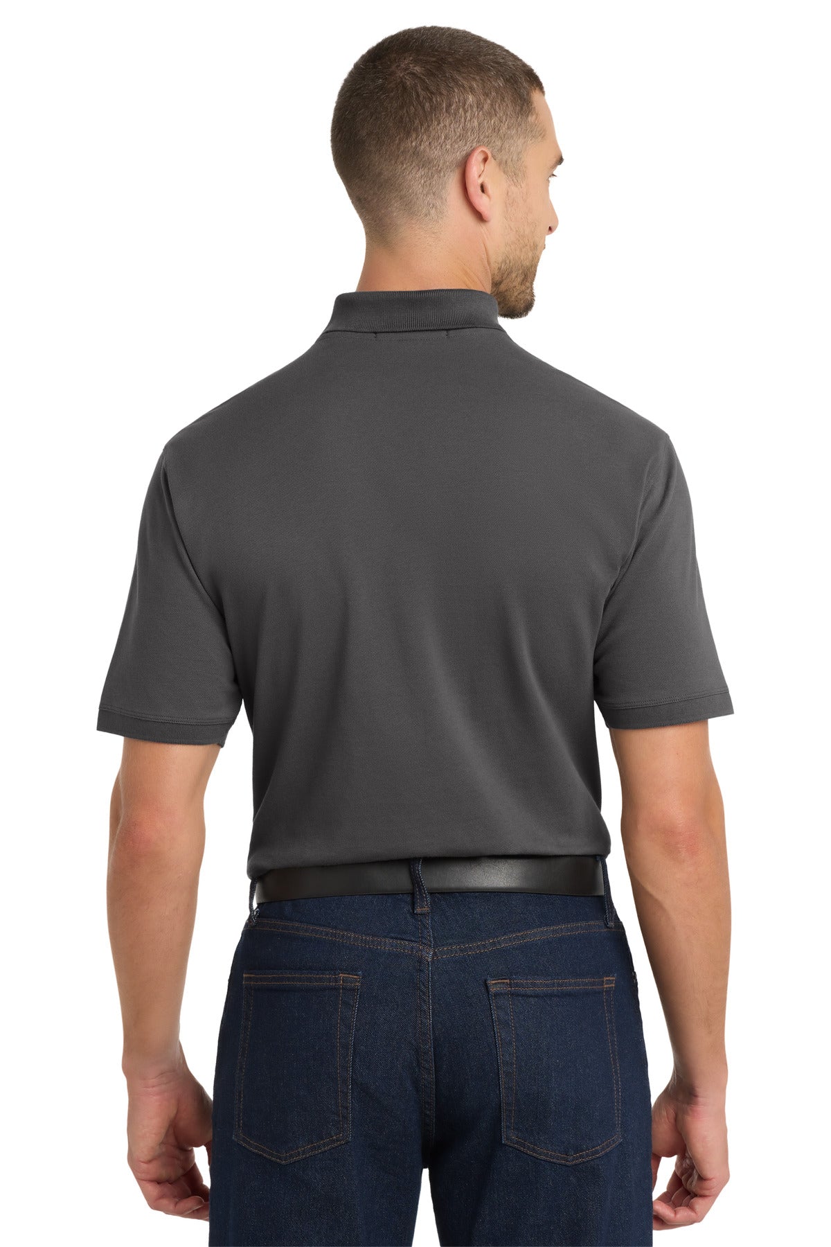 Sterling Grey Port Authority EZCotton Polo. K8000