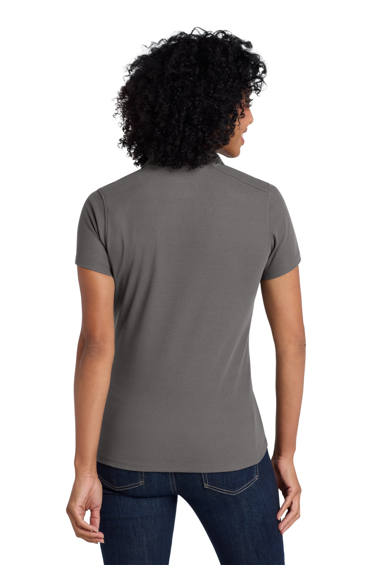Sterling Grey Port Authority Women's EZPerformance Pique Polo. LK600