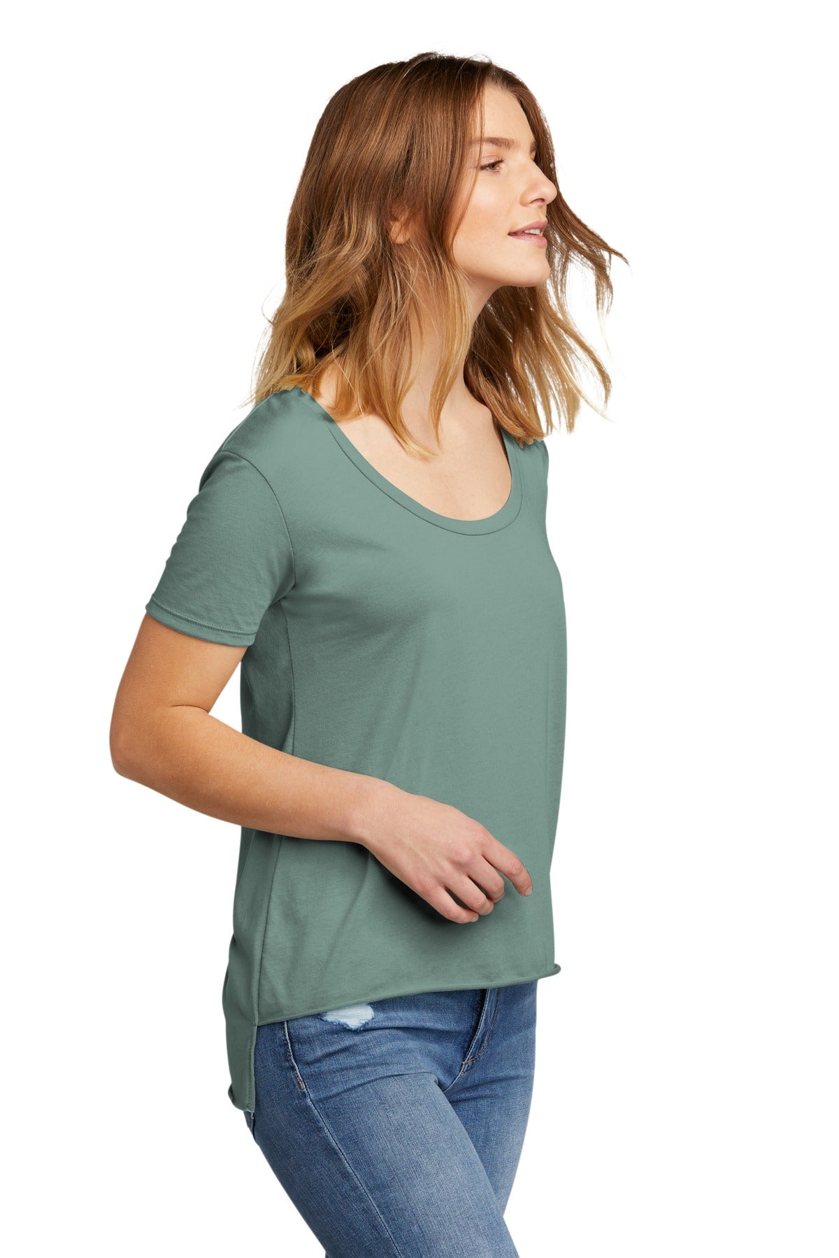 StnwshGrn Next Level Apparel Women's Festival Scoop Neck Tee. NL5030