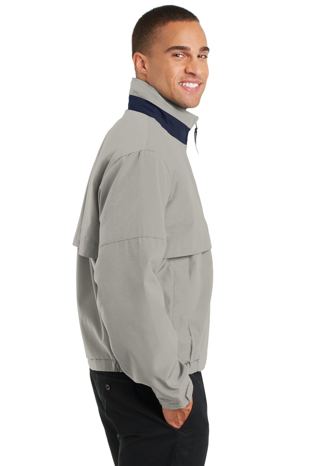 Stone/Dark Nvy Port Authority Legacy Jacket. J764