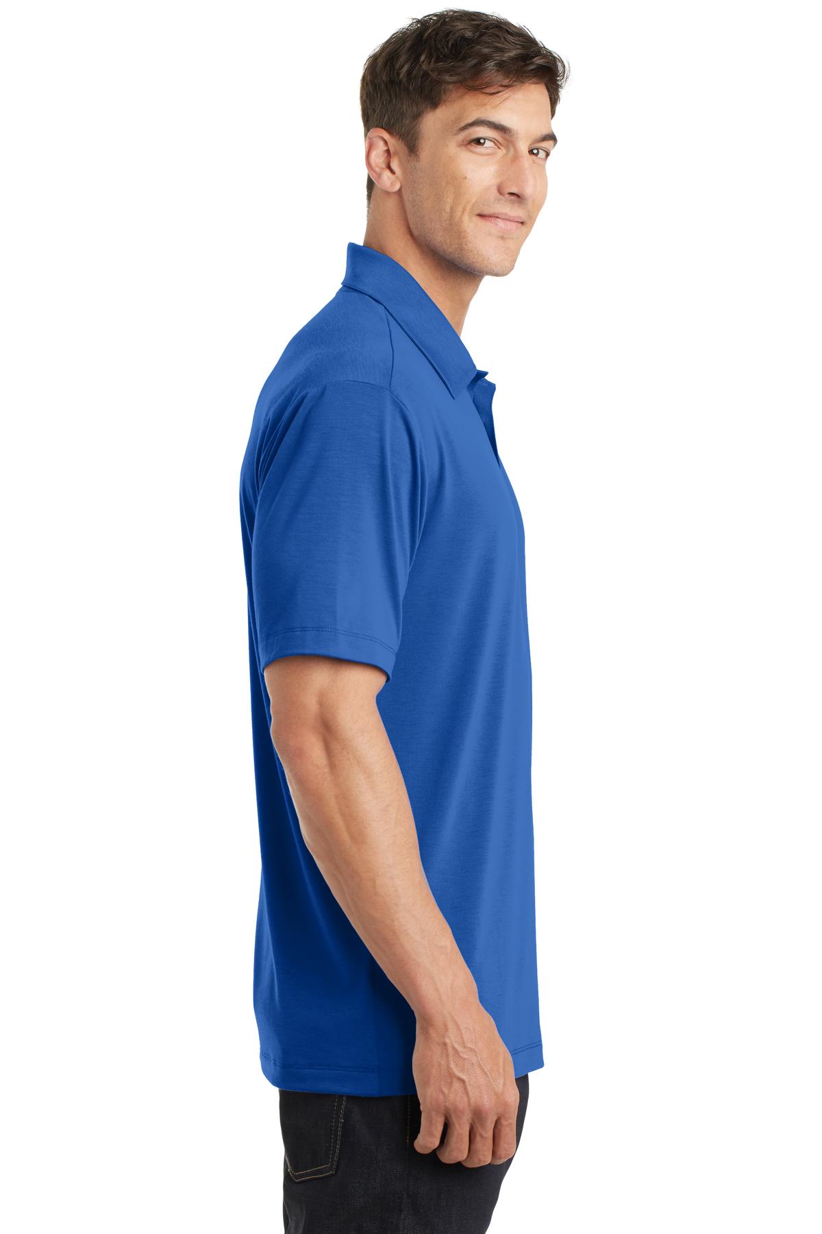 Strong Blue Port Authority Cotton Touch Performance Polo. K568