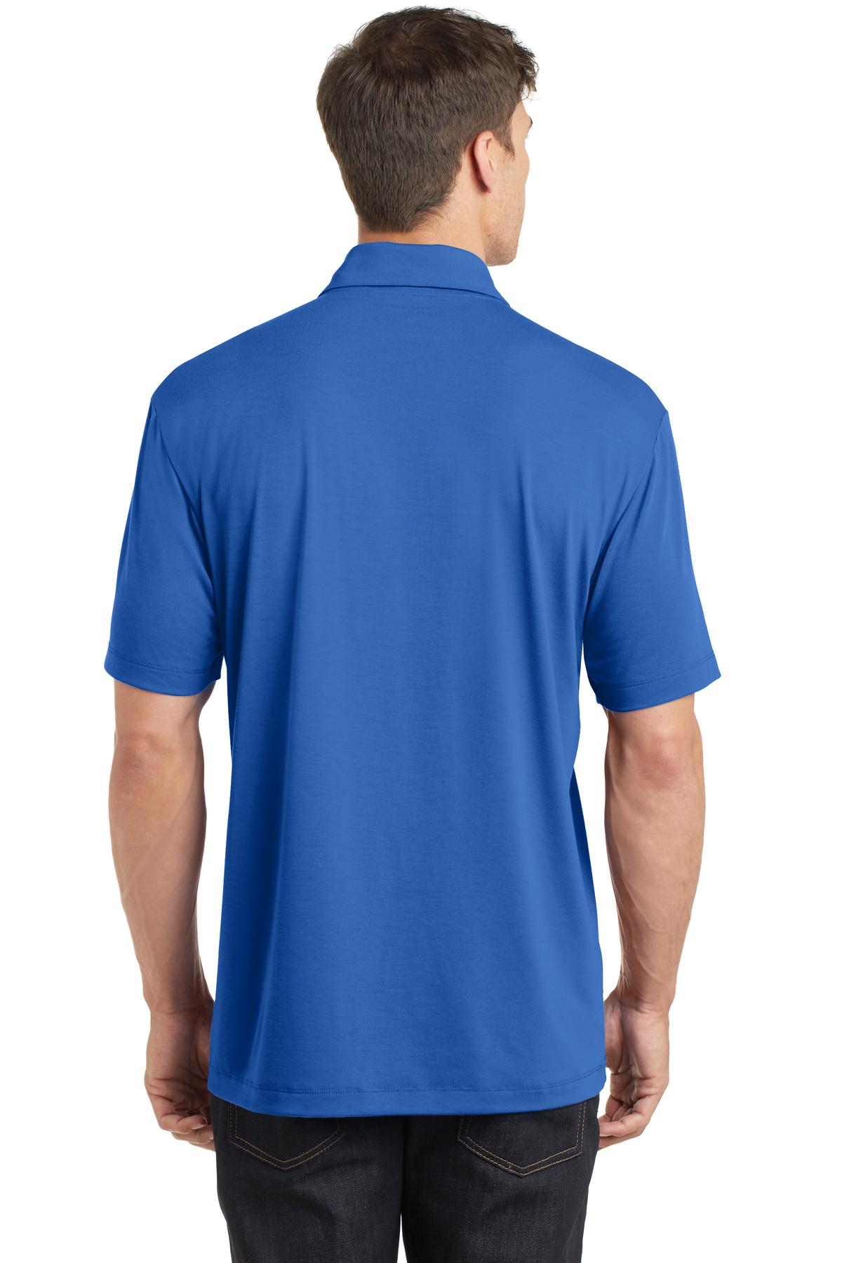 Strong Blue Port Authority Cotton Touch Performance Polo. K568