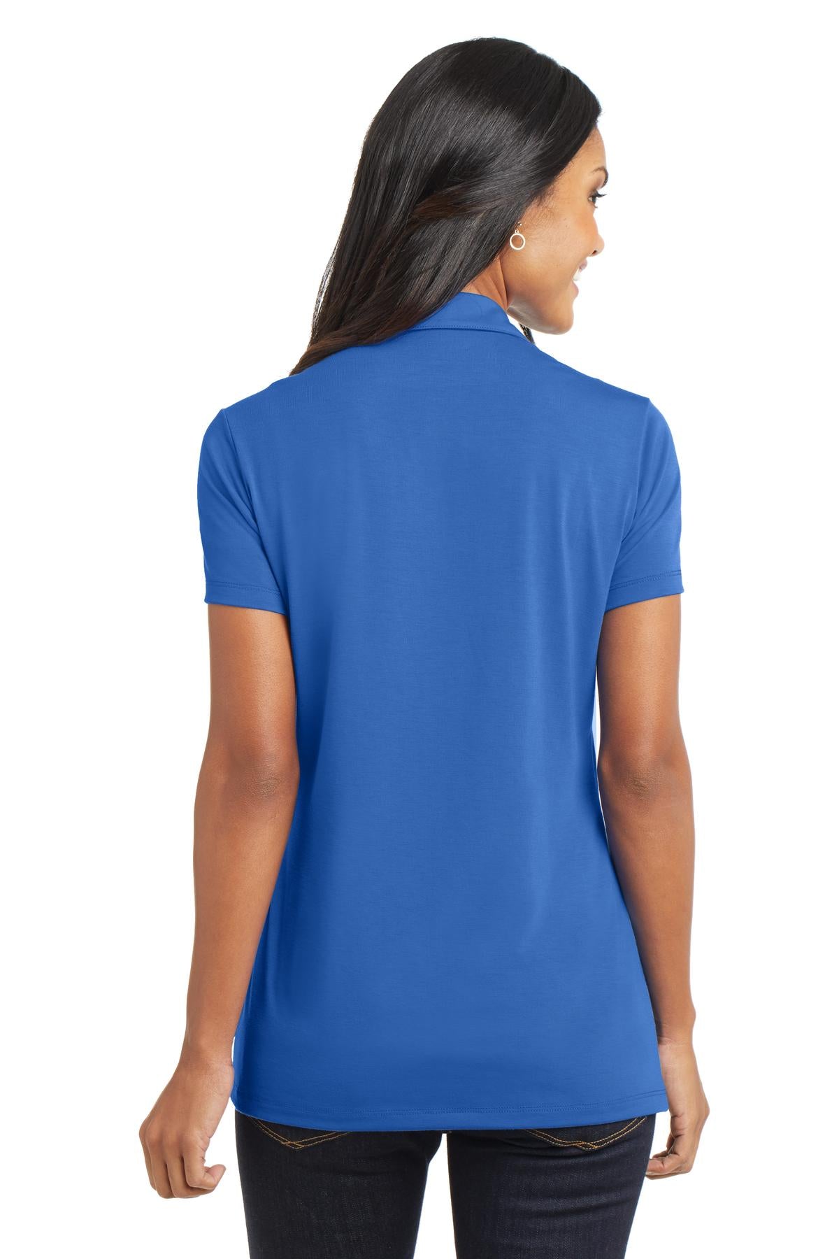 Strong Blue Port Authority Women's Cotton Touch Performance Polo. L568