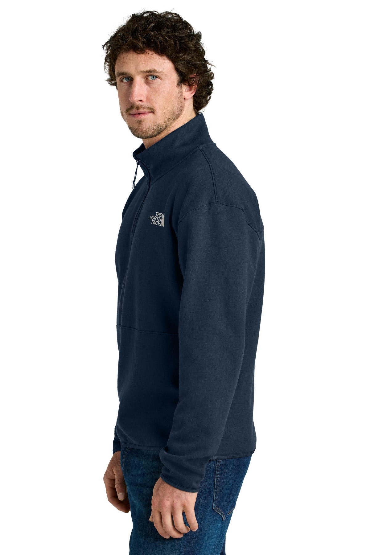 SummitNavy The North Face Double-Knit 1/2-Zip Fleece NF0A8C5G
